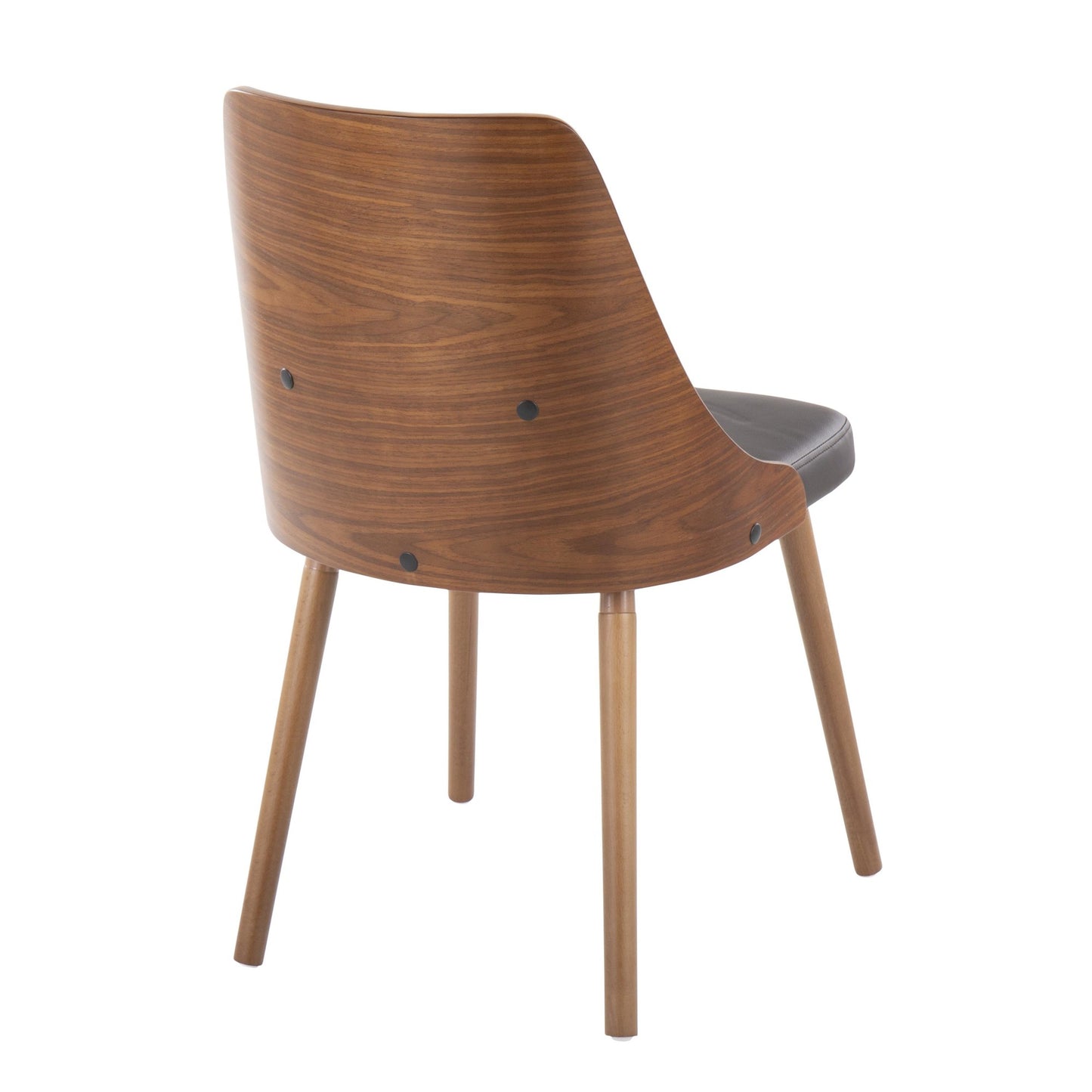 Mid-Century Modern Chair in Natural Wood and Cream Fabric by Majestic Office Furniture (Set of 2)