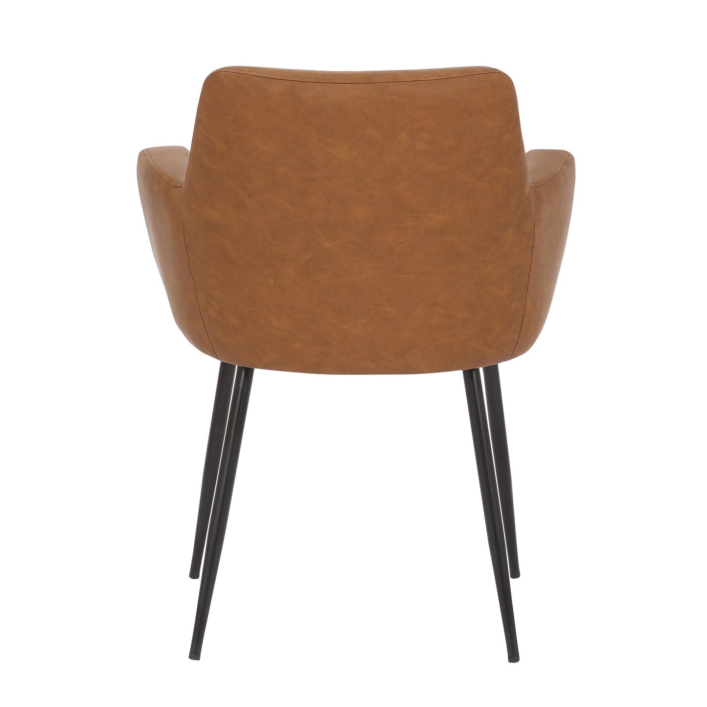 Andrew Contemporary Dining/Accent Chair in Gold Metal and Black Velvet - Set of 2