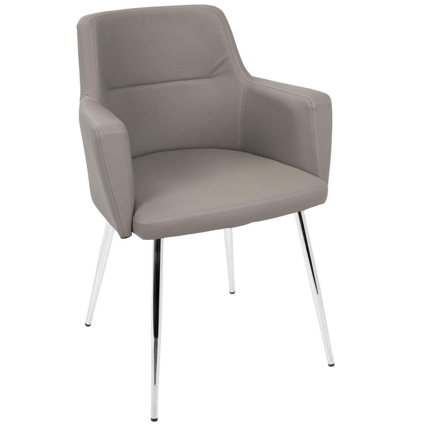 Andrew Contemporary Dining/Accent Chair in Gold Metal and Black Velvet - Set of 2