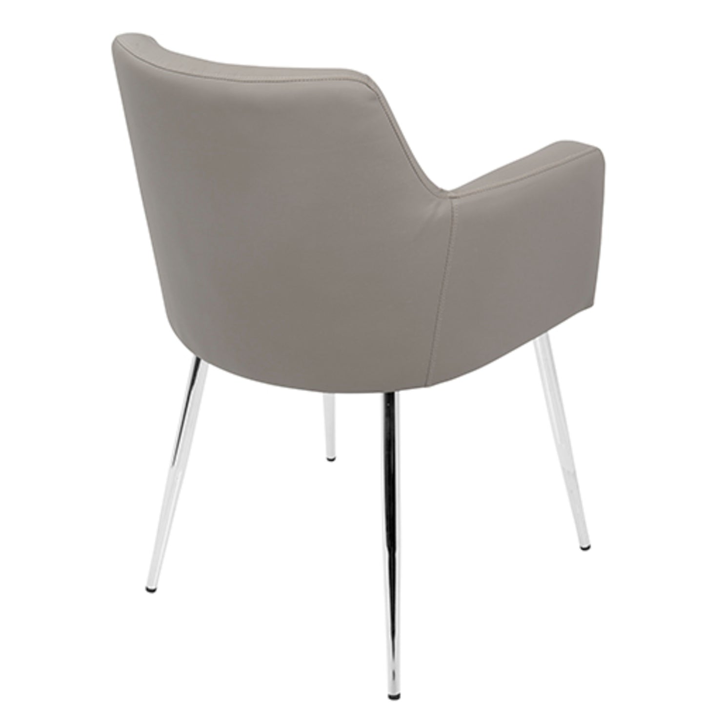 Andrew Contemporary Dining/Accent Chair in Gold Metal and Black Velvet - Set of 2