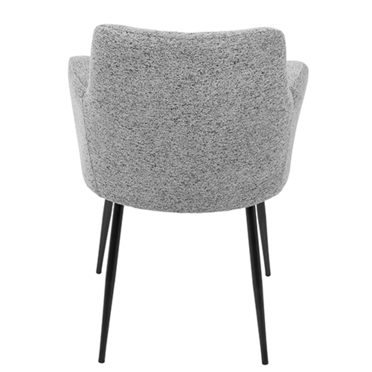 Andrew Contemporary Dining/Accent Chair in Gold Metal and Black Velvet - Set of 2