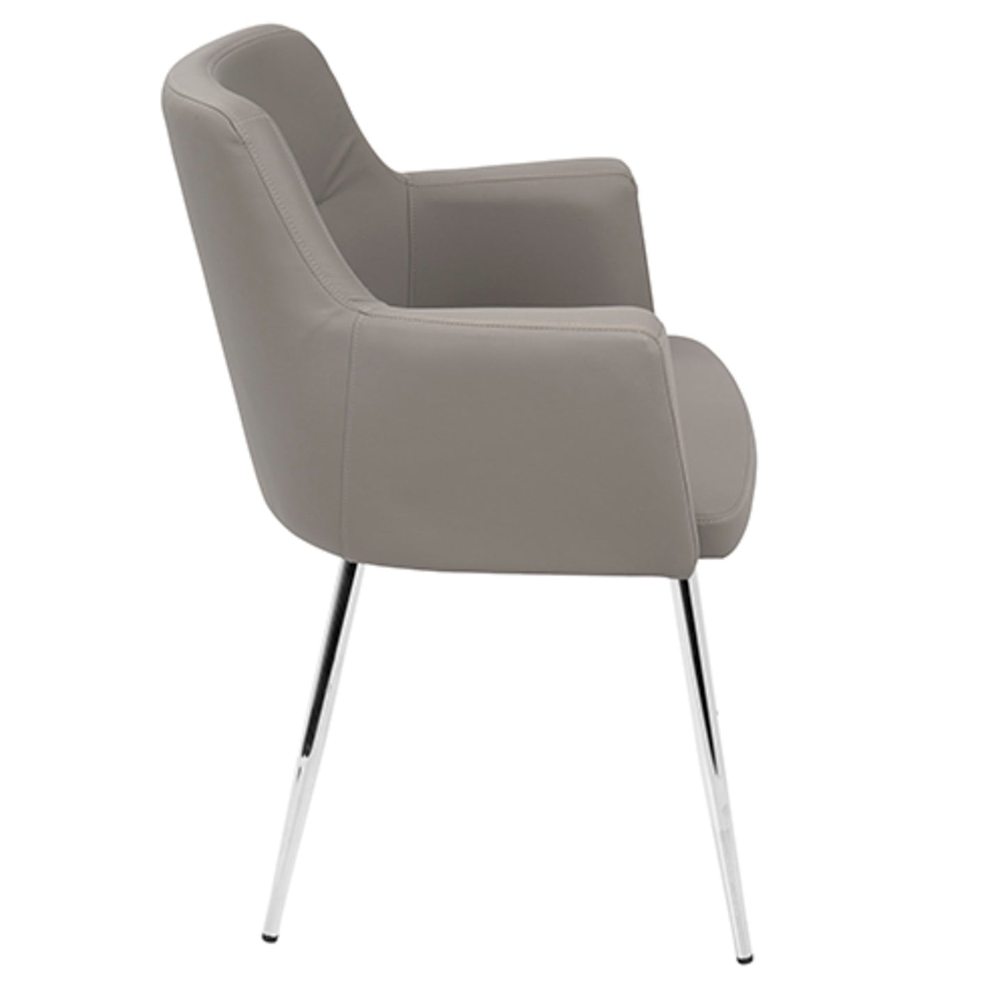 Andrew Contemporary Dining/Accent Chair in Gold Metal and Black Velvet - Set of 2
