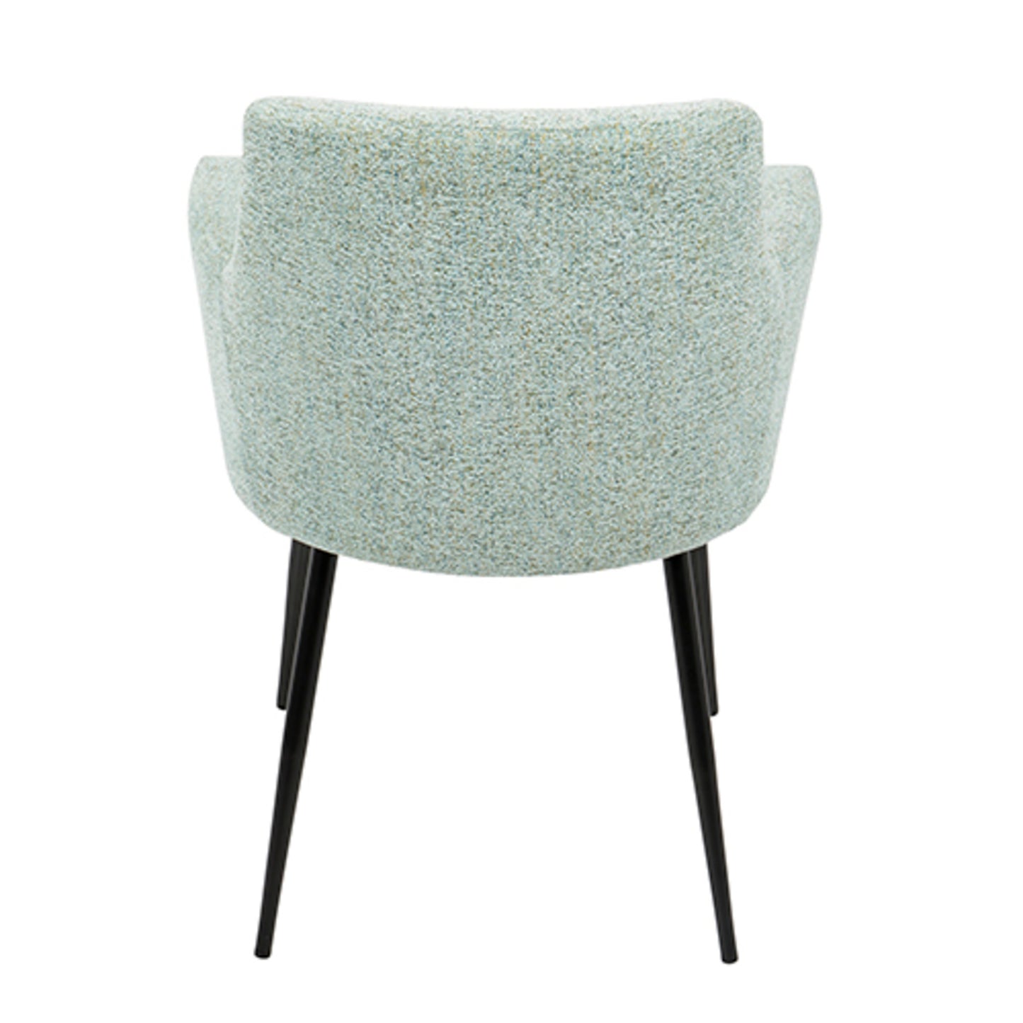 Andrew Contemporary Dining/Accent Chair in Gold Metal and Black Velvet - Set of 2