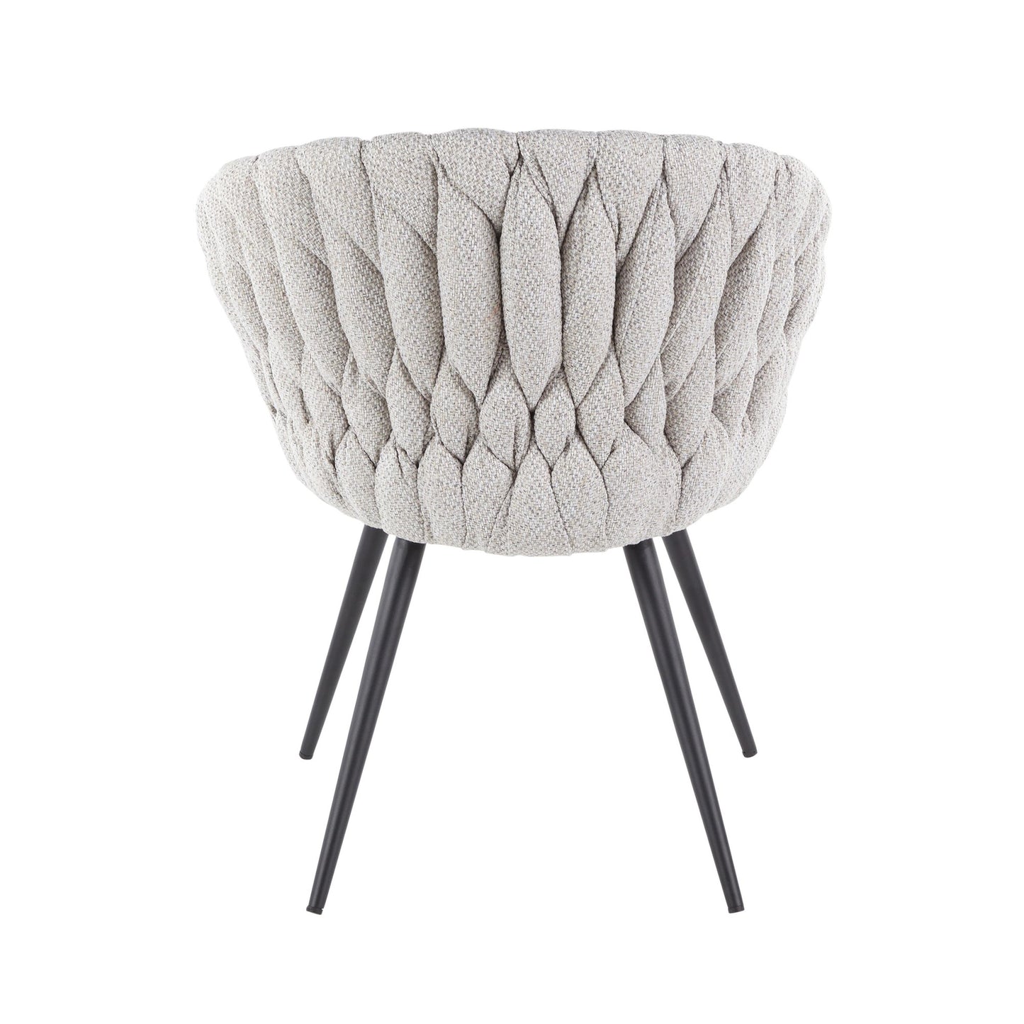 Majestic Office Furniture Matisse Contemporary Chair in Black Metal with Grey Faux Leather and Blue Fabric