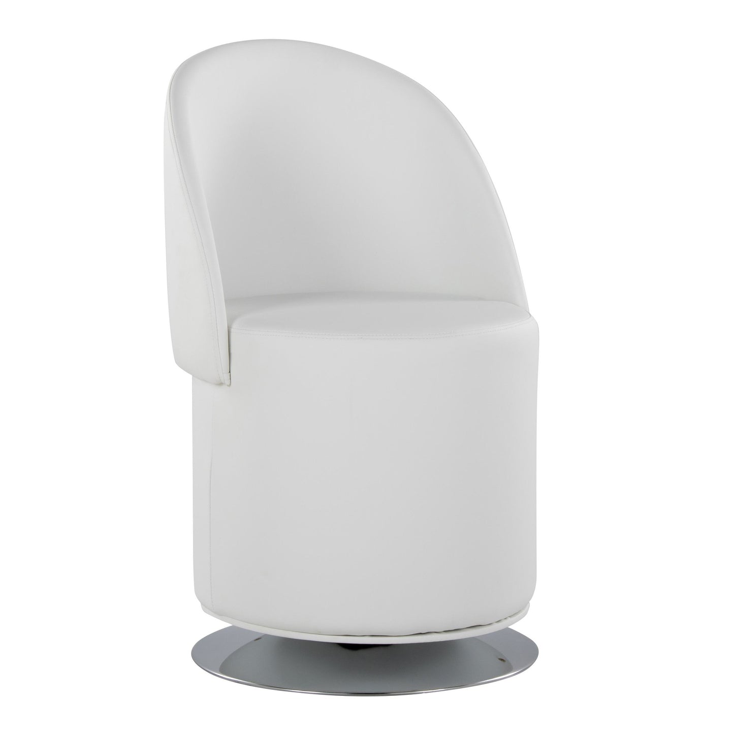 Majestic Office Furniture Contemporary Swivel Chair in Black Metal and Charcoal Fabric