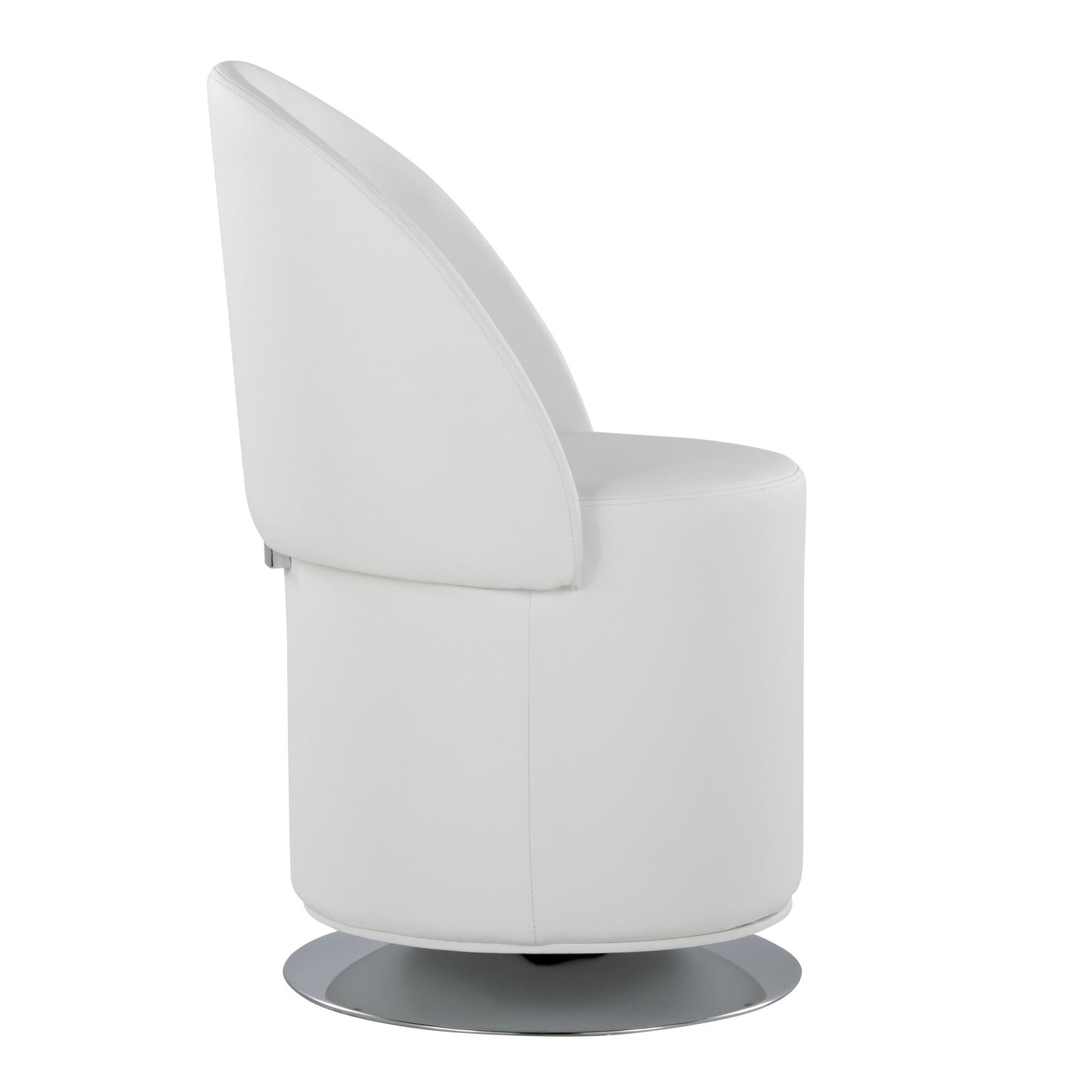 Majestic Office Furniture Contemporary Swivel Chair in Black Metal and Charcoal Fabric