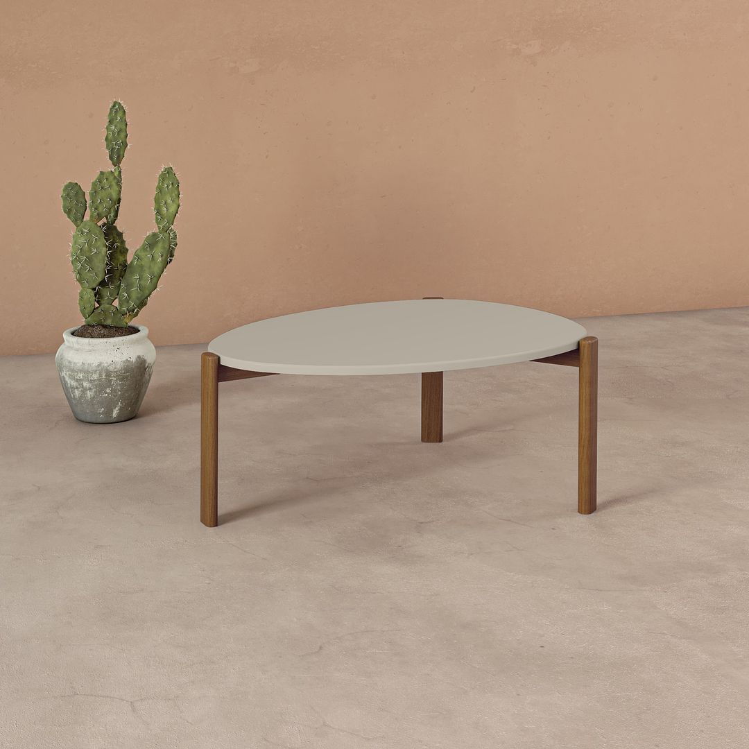 Manhattan Comfort Gales Coffee Table, End Table