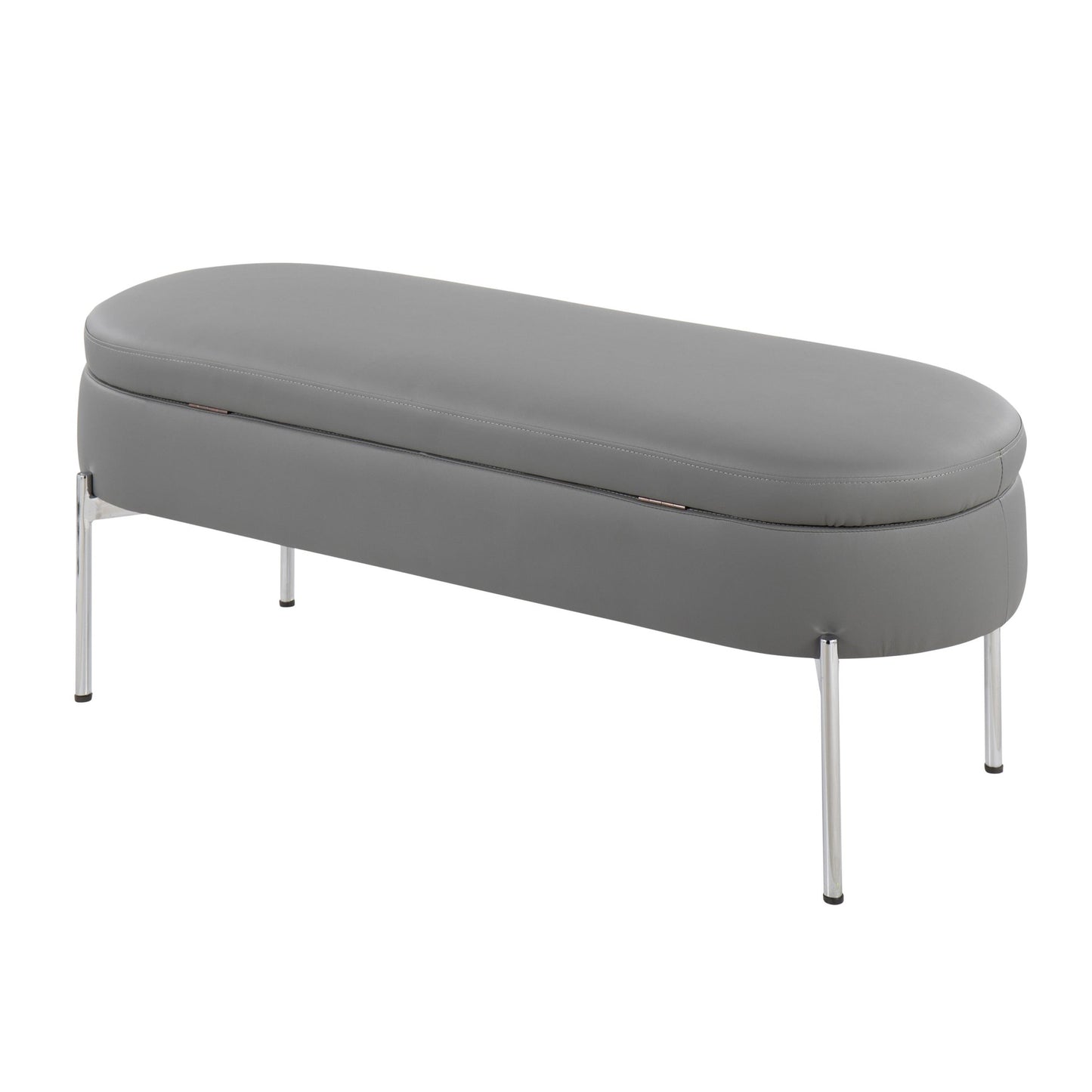 Majestic Office Furniture Contemporary/Glam Storage Bench in Gold Metal and Black Velvet