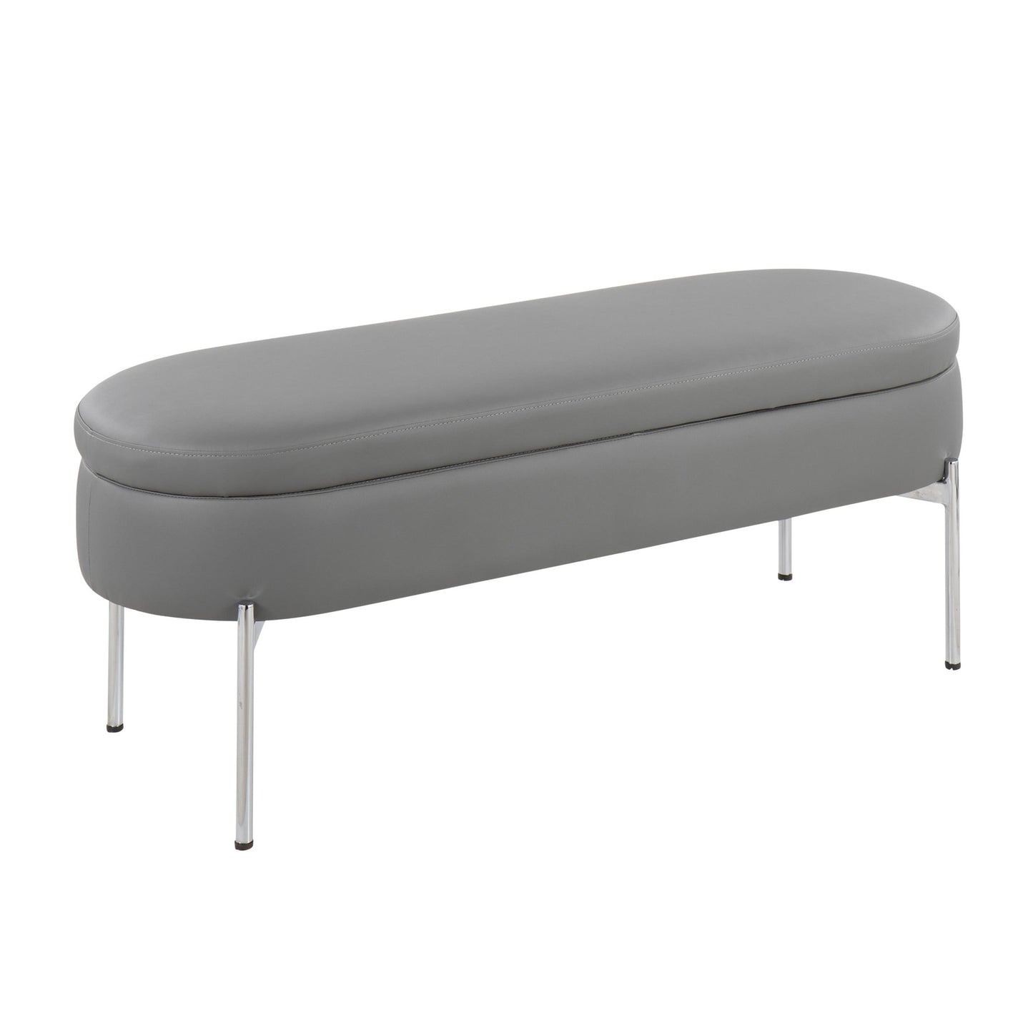 Majestic Office Furniture Contemporary/Glam Storage Bench in Gold Metal and Black Velvet