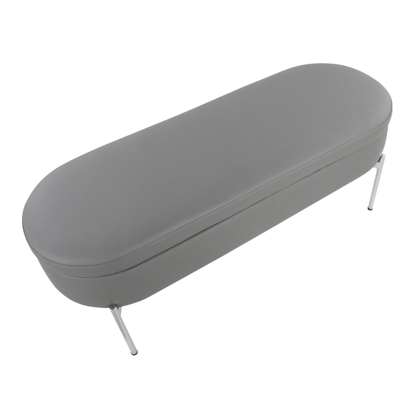 Majestic Office Furniture Contemporary/Glam Storage Bench in Gold Metal and Black Velvet