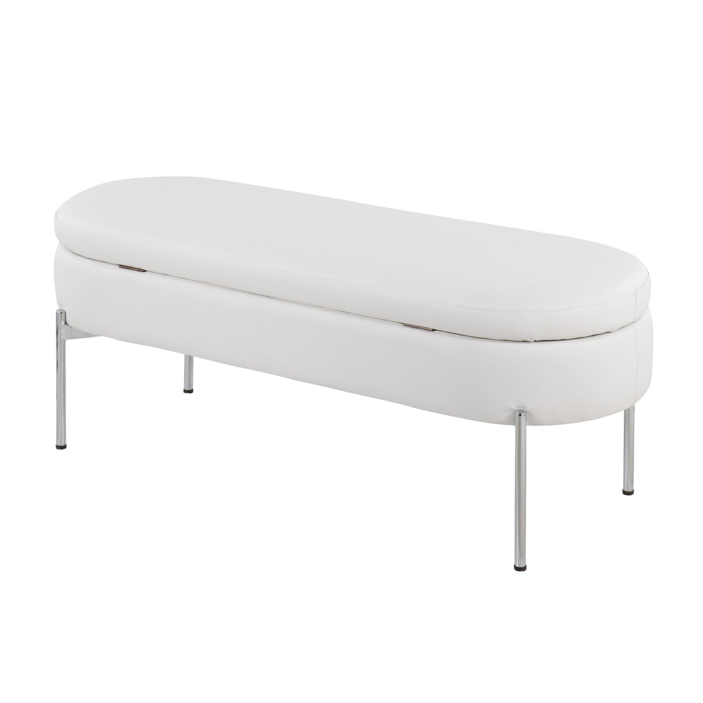 Majestic Office Furniture Contemporary/Glam Storage Bench in Gold Metal and Black Velvet