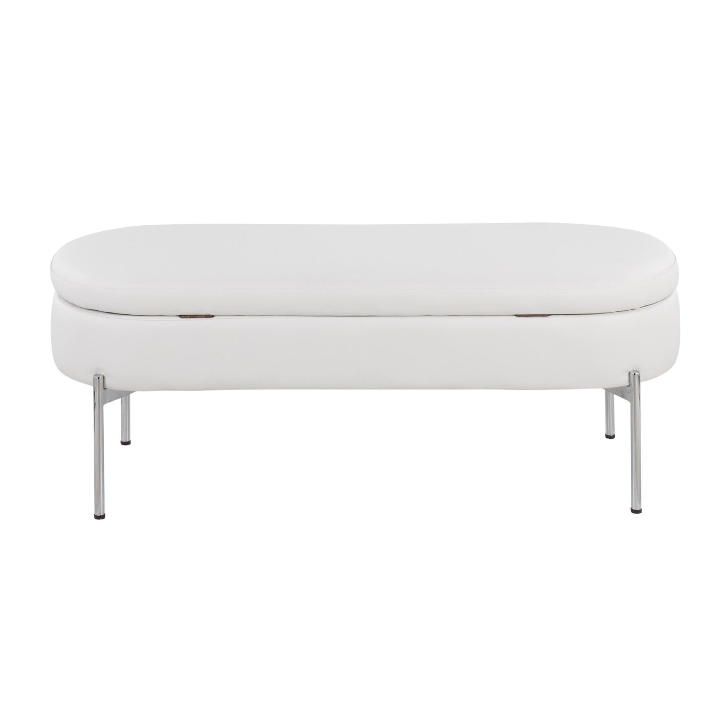 Majestic Office Furniture Contemporary/Glam Storage Bench in Gold Metal and Black Velvet