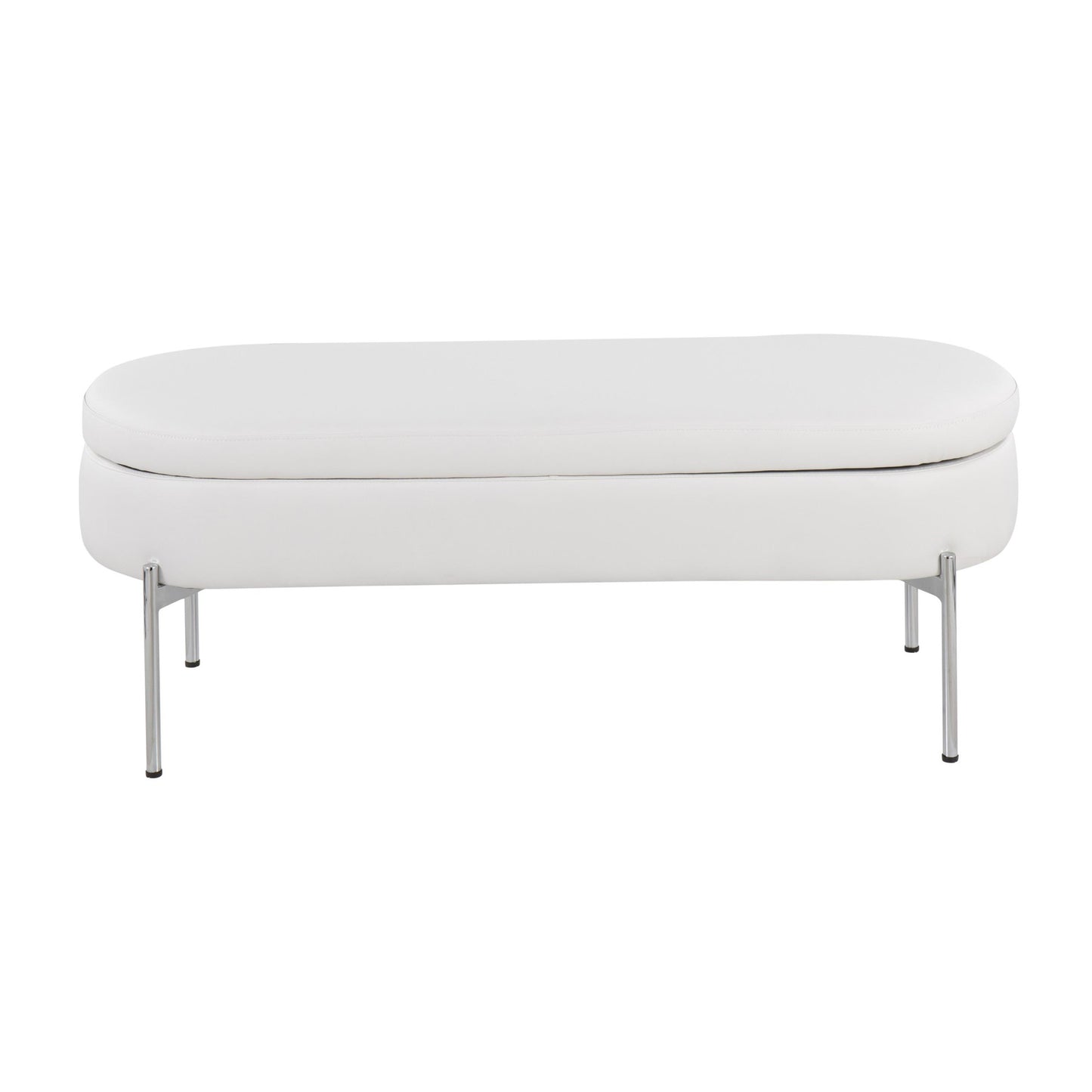 Majestic Office Furniture Contemporary/Glam Storage Bench in Gold Metal and Black Velvet