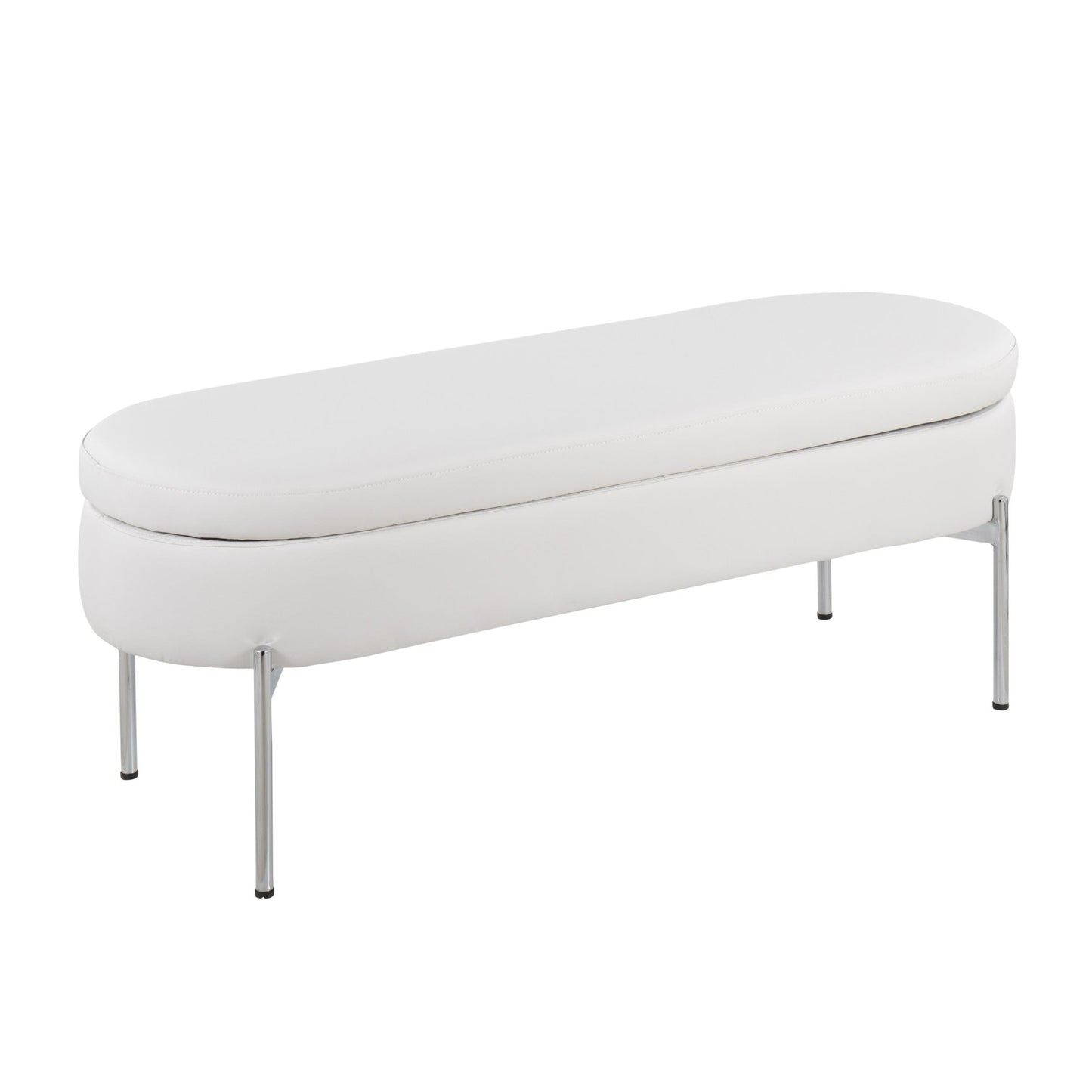 Majestic Office Furniture Contemporary/Glam Storage Bench in Gold Metal and Black Velvet