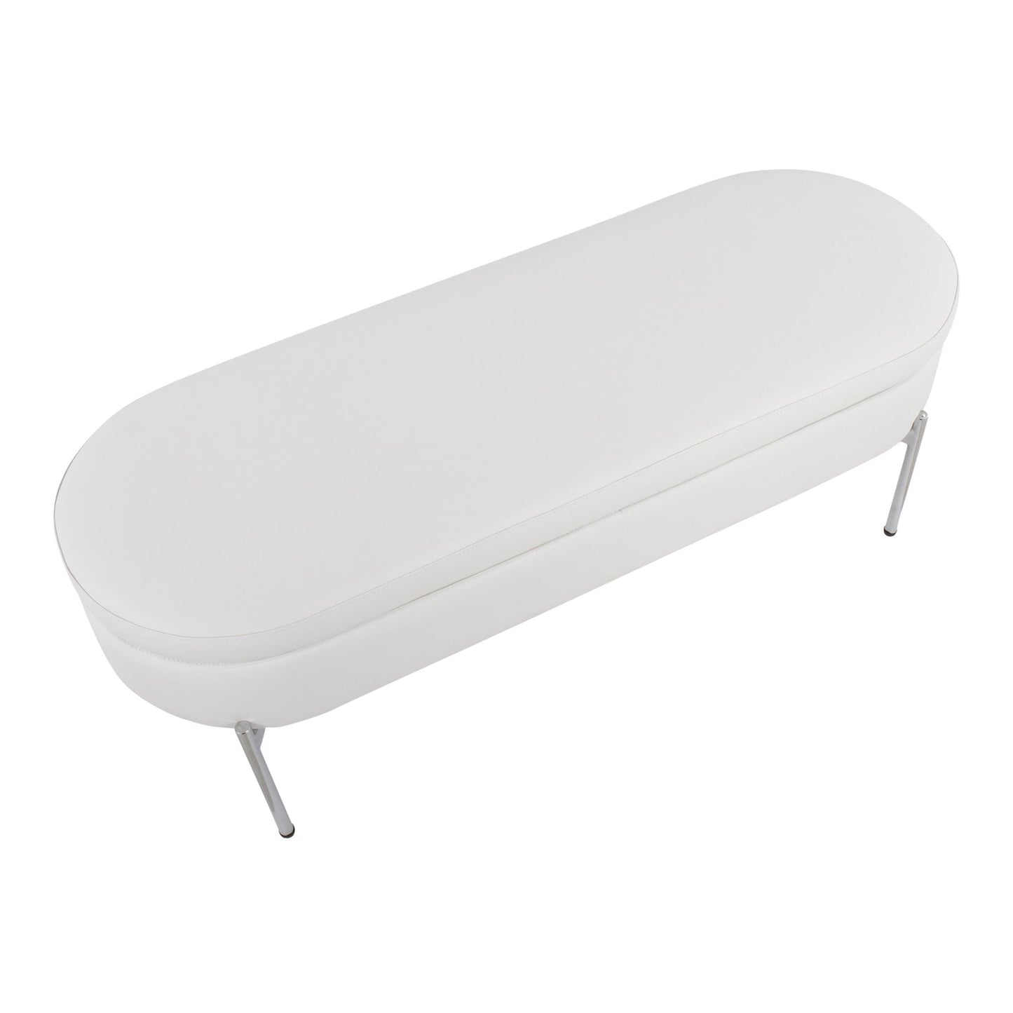 Majestic Office Furniture Contemporary/Glam Storage Bench in Gold Metal and Black Velvet