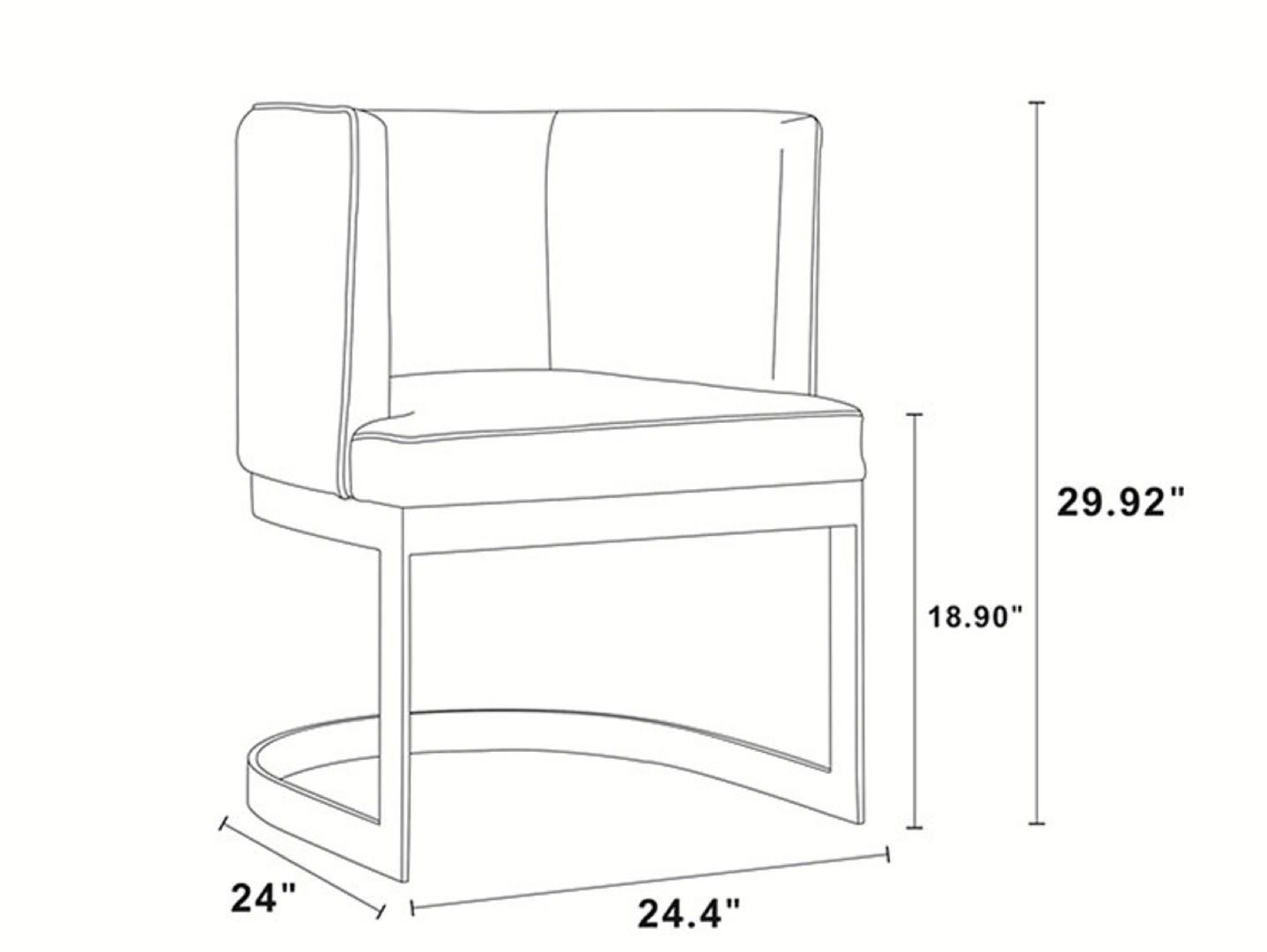 Manhattan Comfort Aura Dining Chair