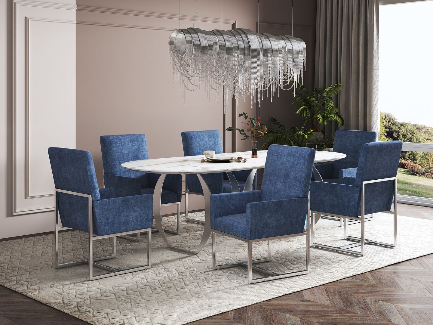Manhattan Comfort Element Dining Armchair