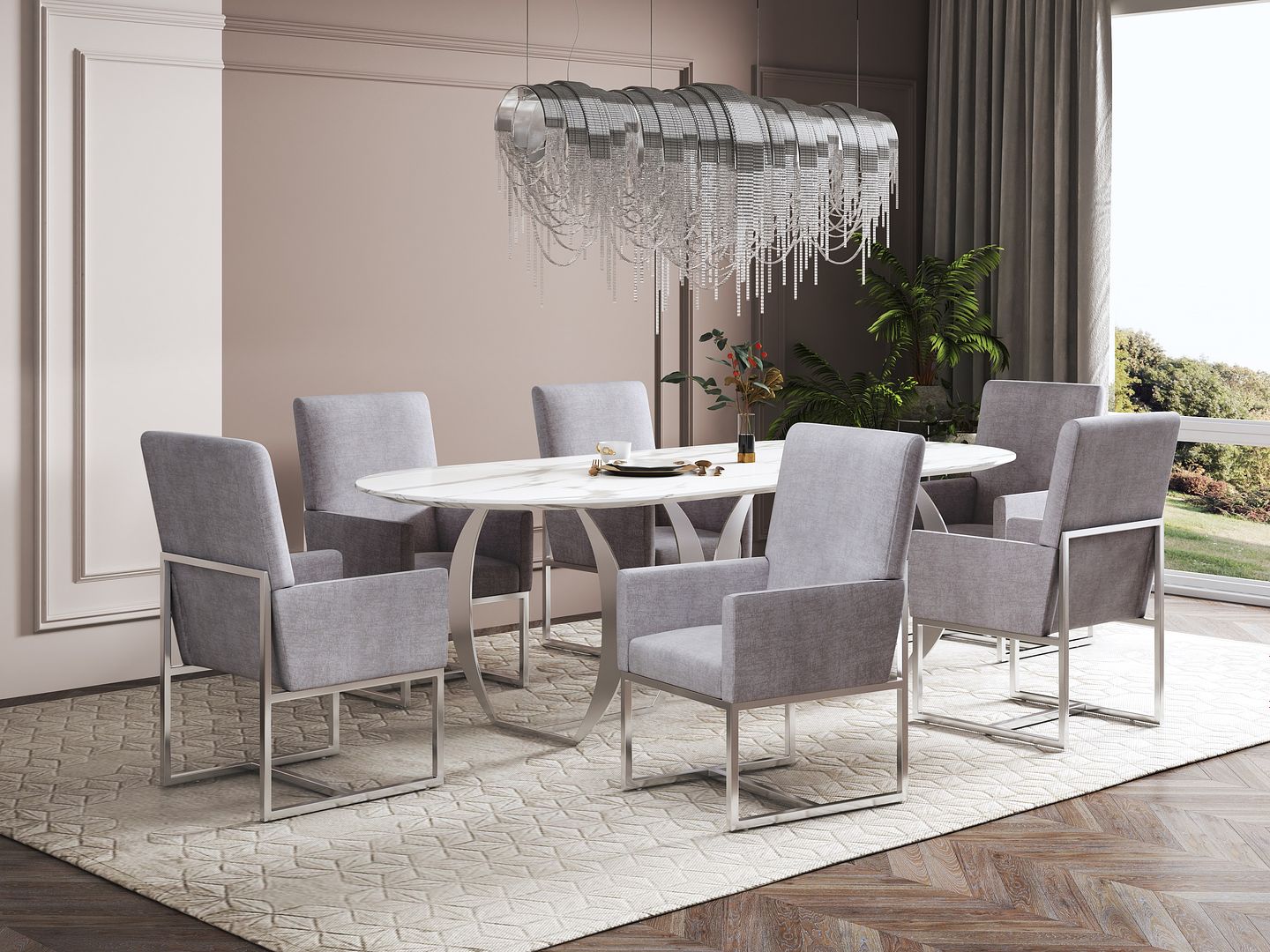 Manhattan Comfort Element Dining Armchair