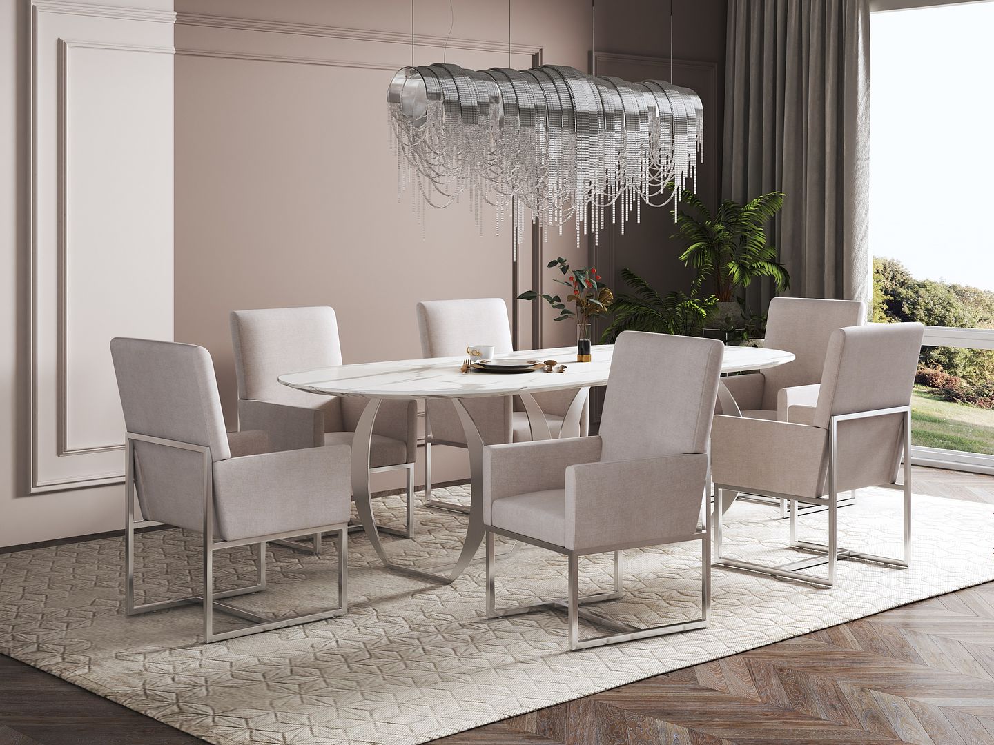Manhattan Comfort Element Dining Armchair