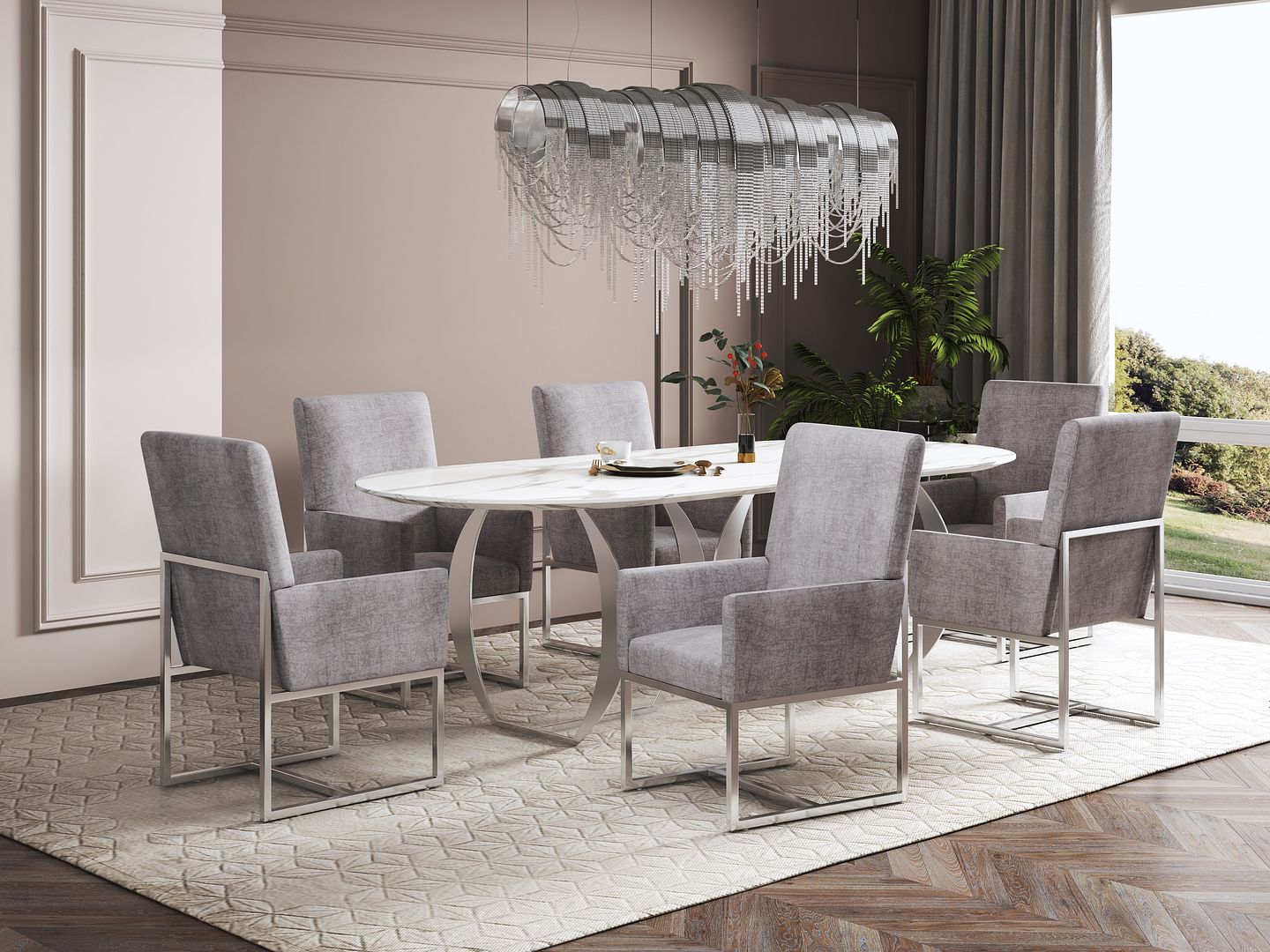 Manhattan Comfort Element Dining Armchair