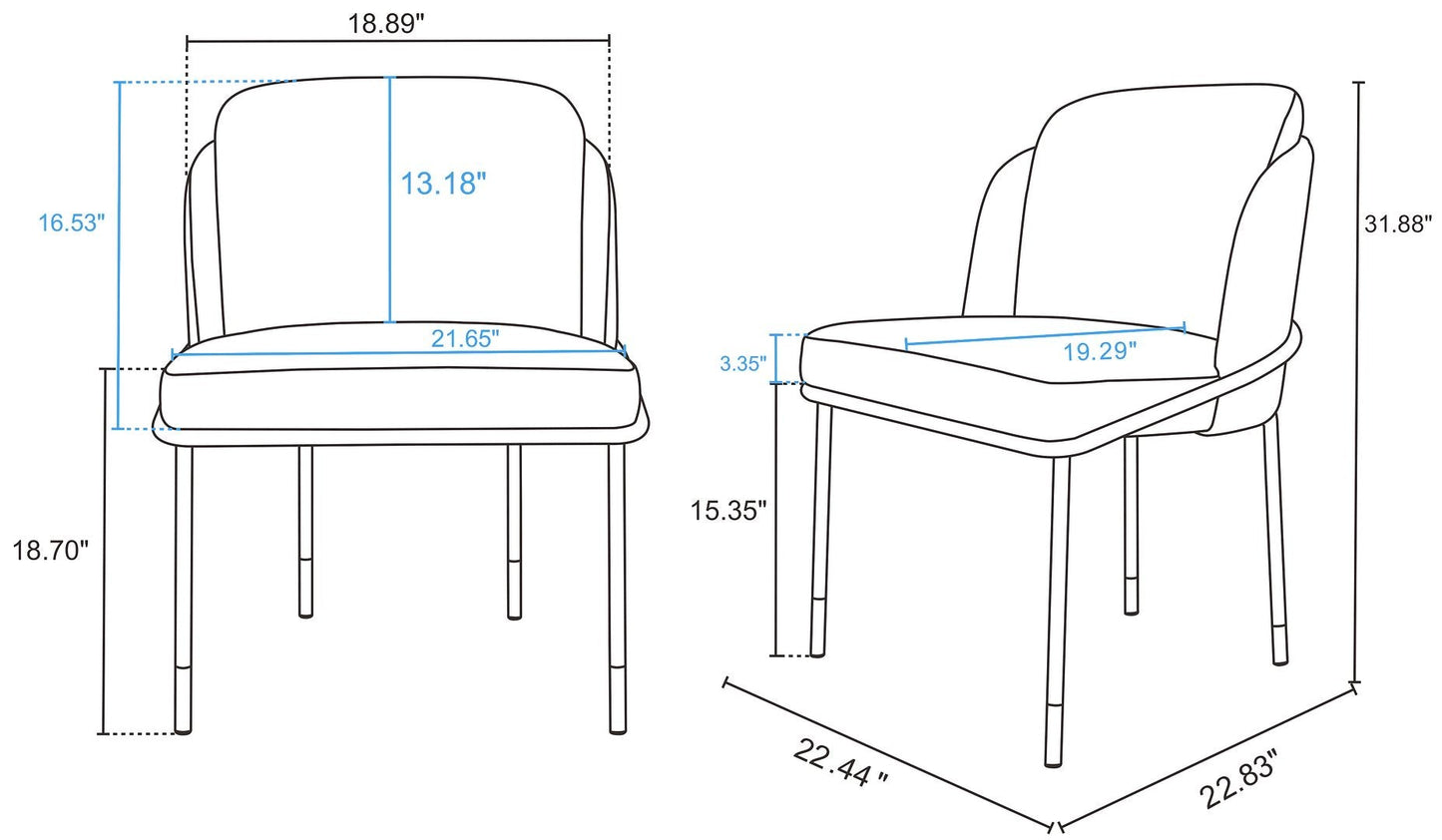 Manhattan Comfort Flor Dining Chair