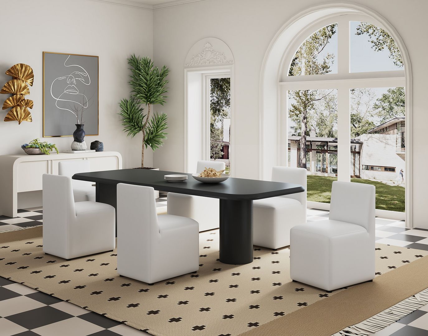 Manhattan Comfort Anna Square Dining Chair