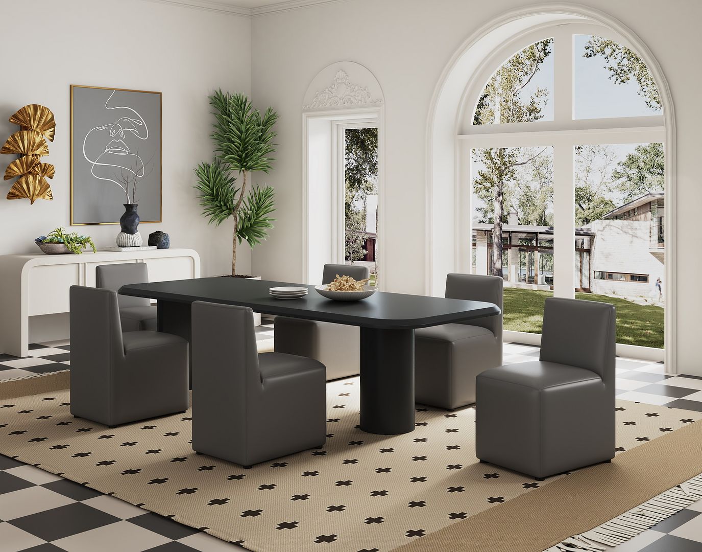Manhattan Comfort Anna Square Dining Chair