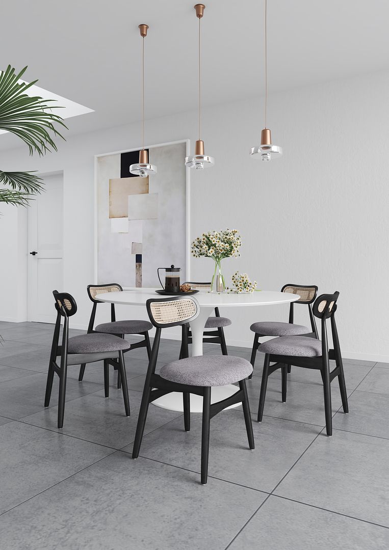 Manhattan Comfort Colbert Cane Dining Chair