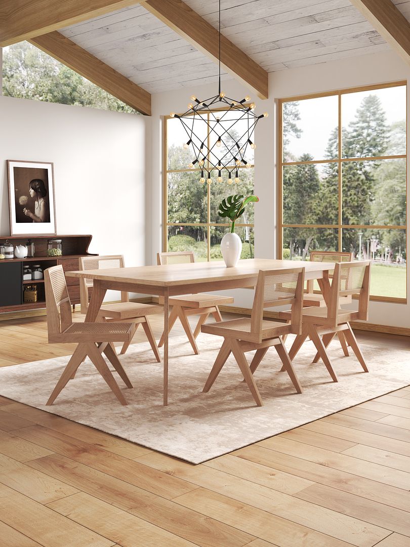 Manhattan Comfort Hamlet Cane Dining Chair - Set of 2