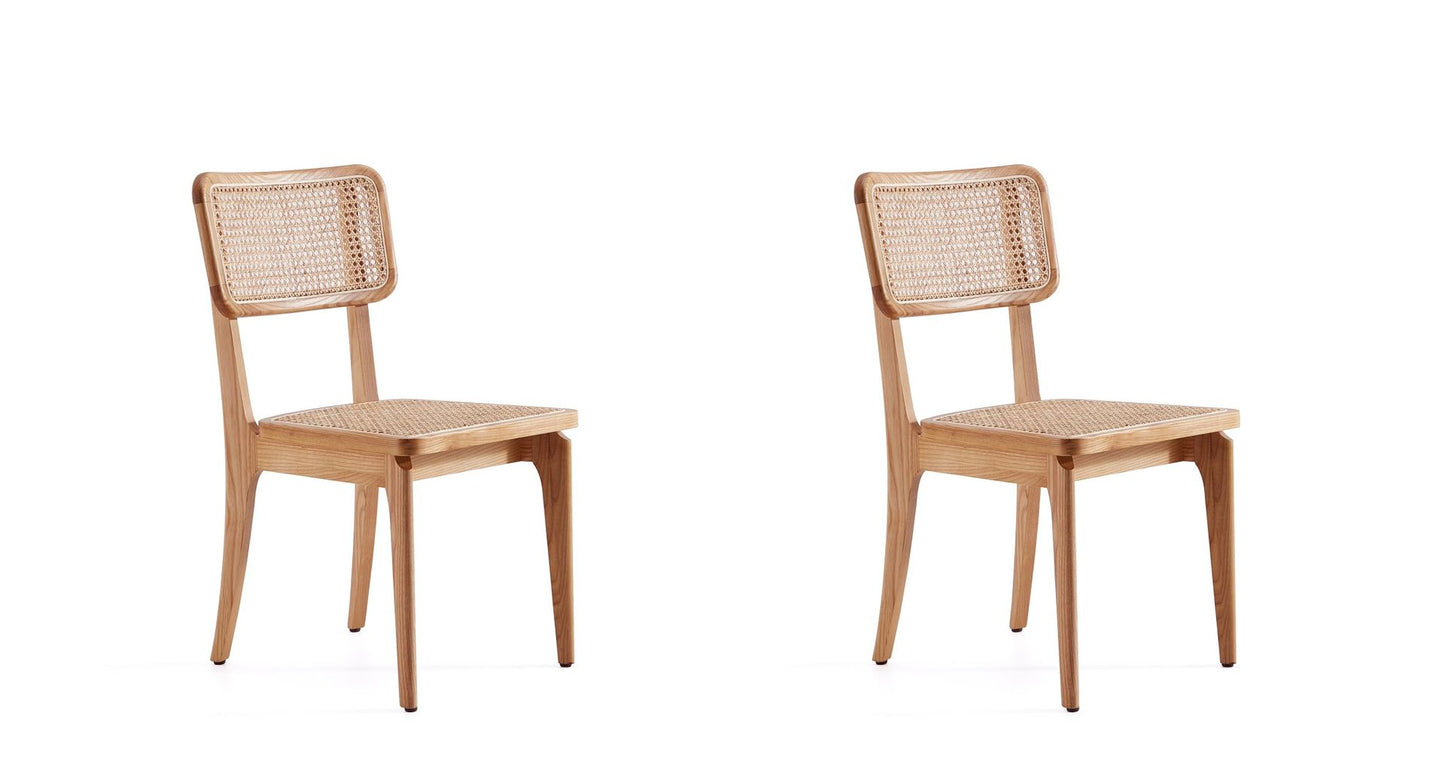 Manhattan Comfort Giverny Cane Dining Chair - Set of 2