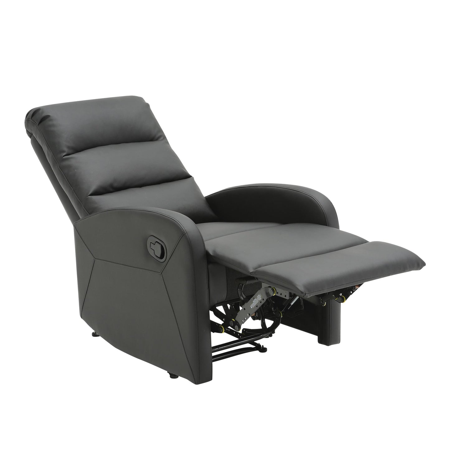 Majestic Office Furniture Contemporary Recliner Chair in Beige Faux Leather