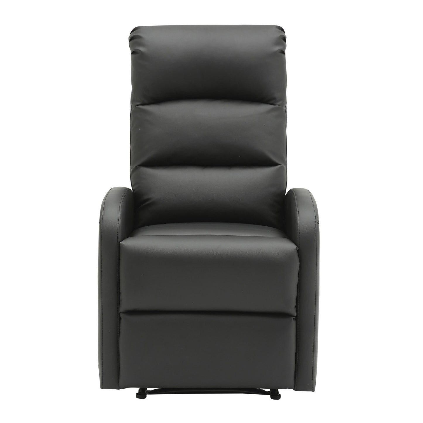Majestic Office Furniture Contemporary Recliner Chair in Beige Faux Leather