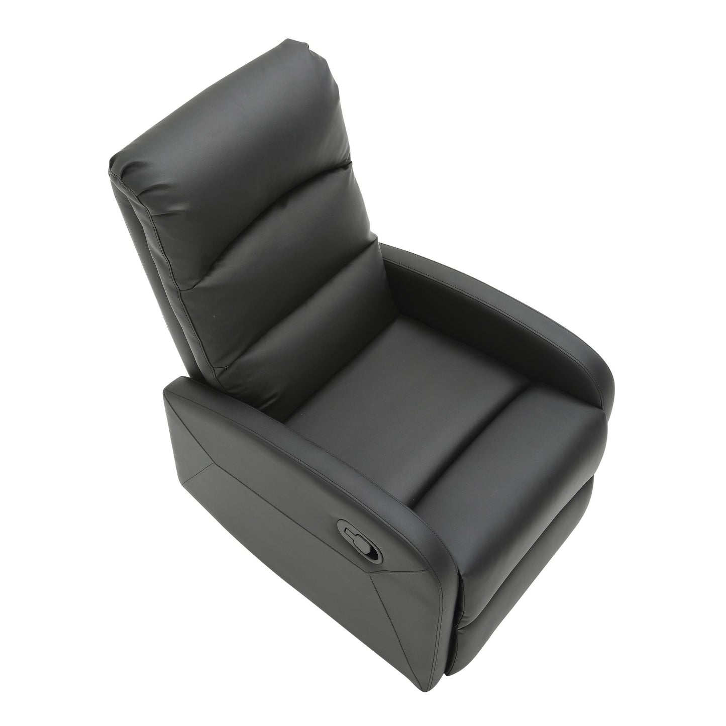 Majestic Office Furniture Contemporary Recliner Chair in Beige Faux Leather