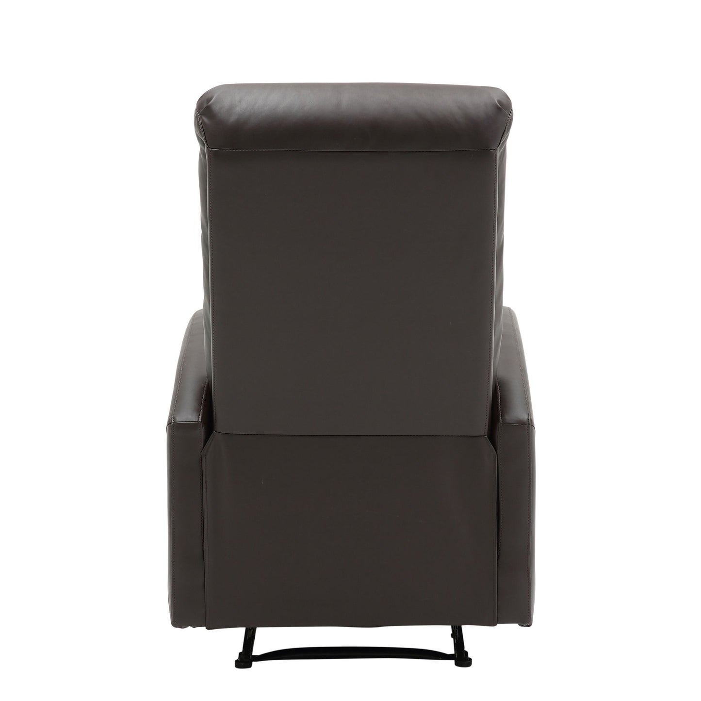 Majestic Office Furniture Contemporary Recliner Chair in Beige Faux Leather