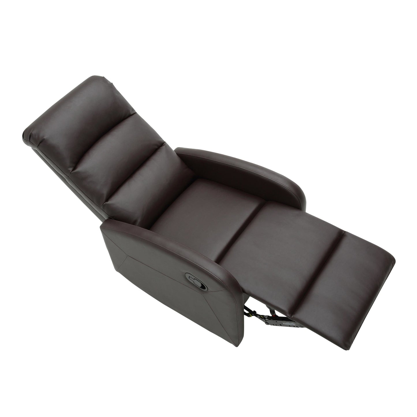 Majestic Office Furniture Contemporary Recliner Chair in Beige Faux Leather