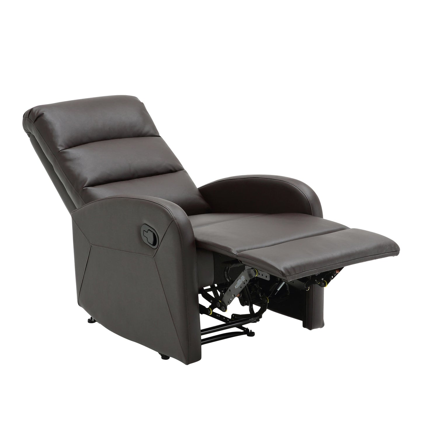 Majestic Office Furniture Contemporary Recliner Chair in Beige Faux Leather