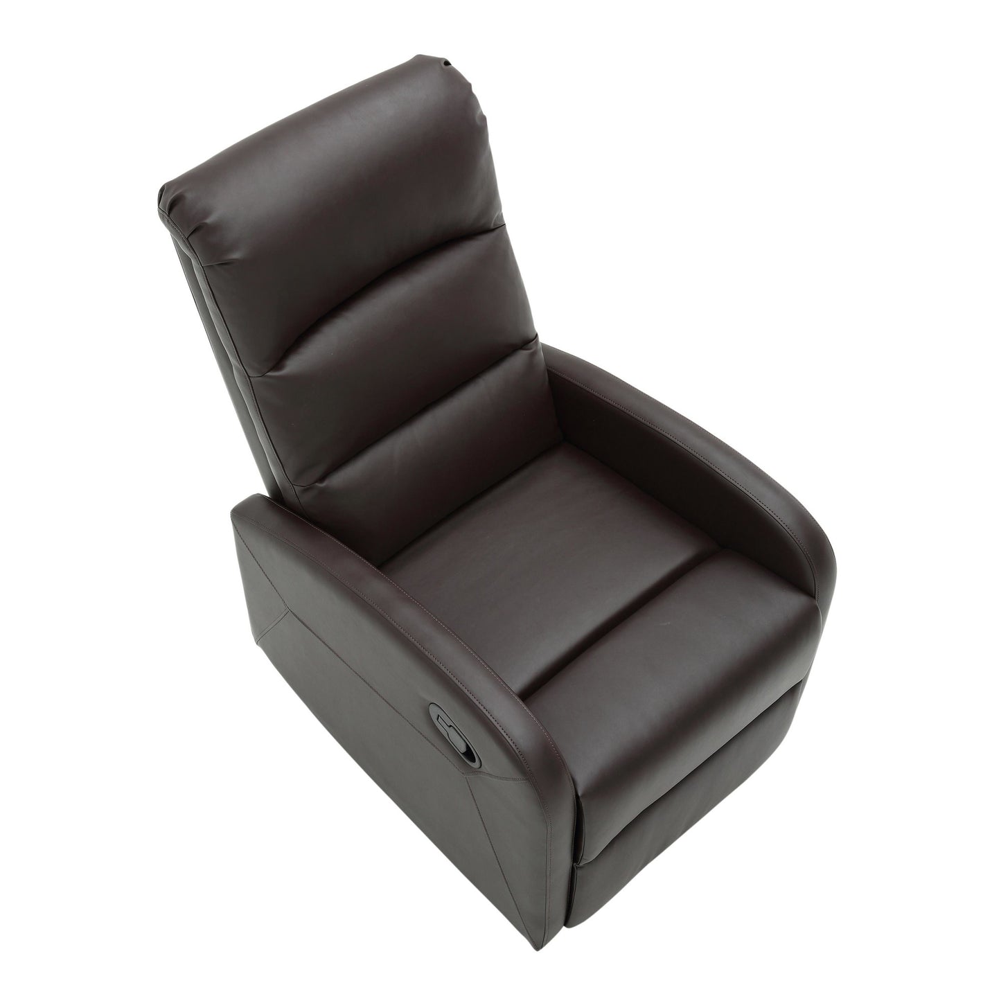 Majestic Office Furniture Contemporary Recliner Chair in Beige Faux Leather