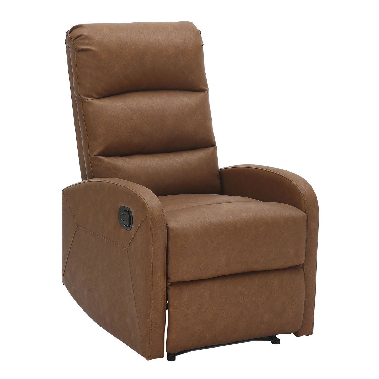 Majestic Office Furniture Contemporary Recliner Chair in Beige Faux Leather
