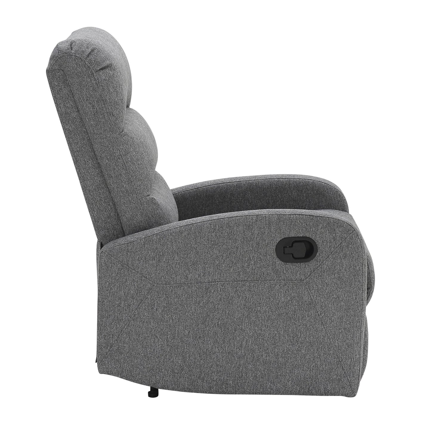 Majestic Office Furniture Contemporary Recliner Chair in Beige Faux Leather