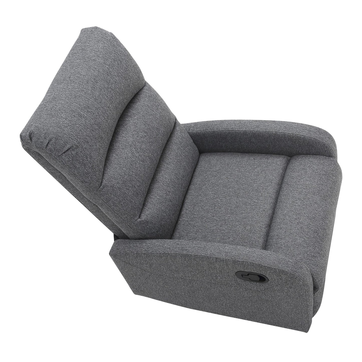 Majestic Office Furniture Contemporary Recliner Chair in Beige Faux Leather