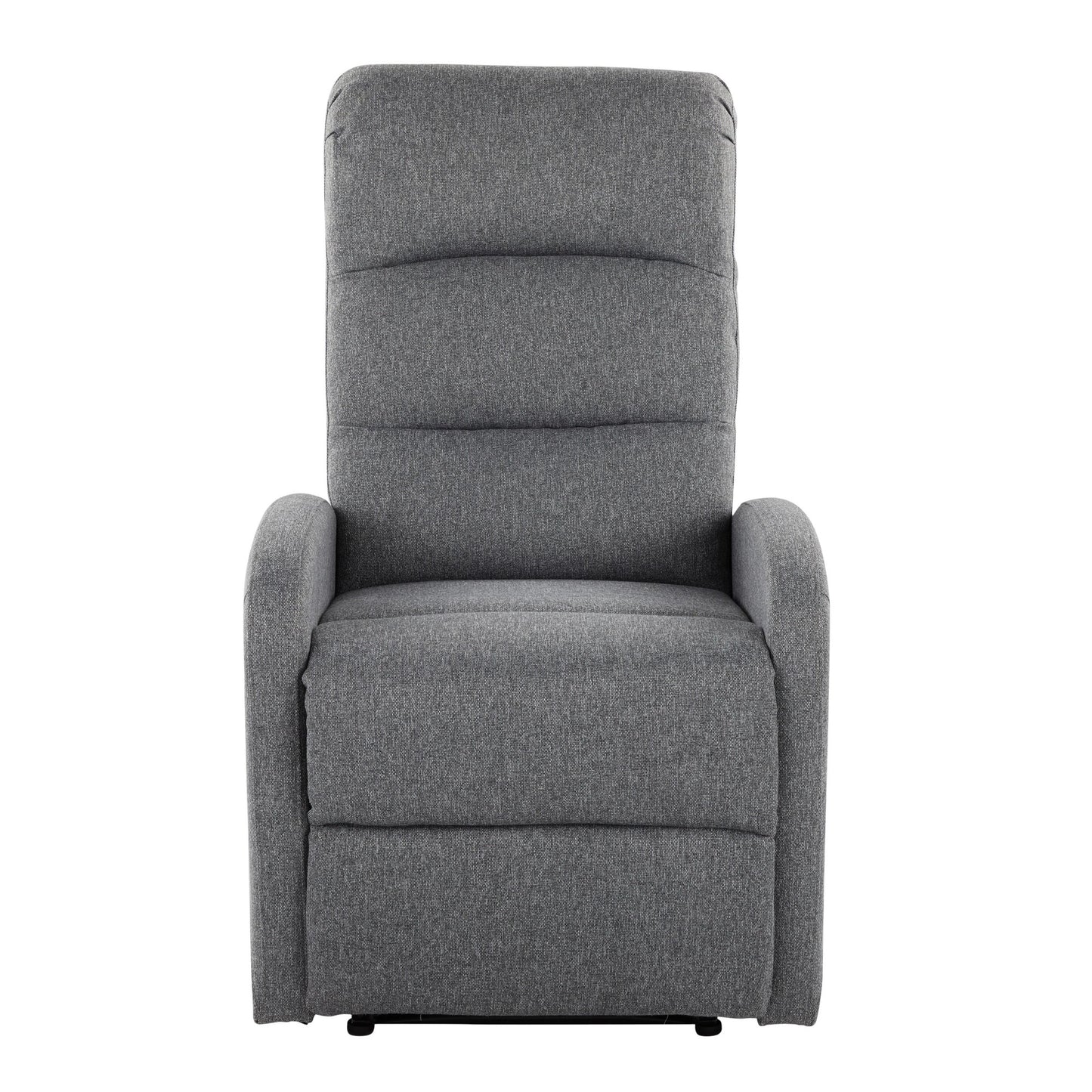 Majestic Office Furniture Contemporary Recliner Chair in Beige Faux Leather