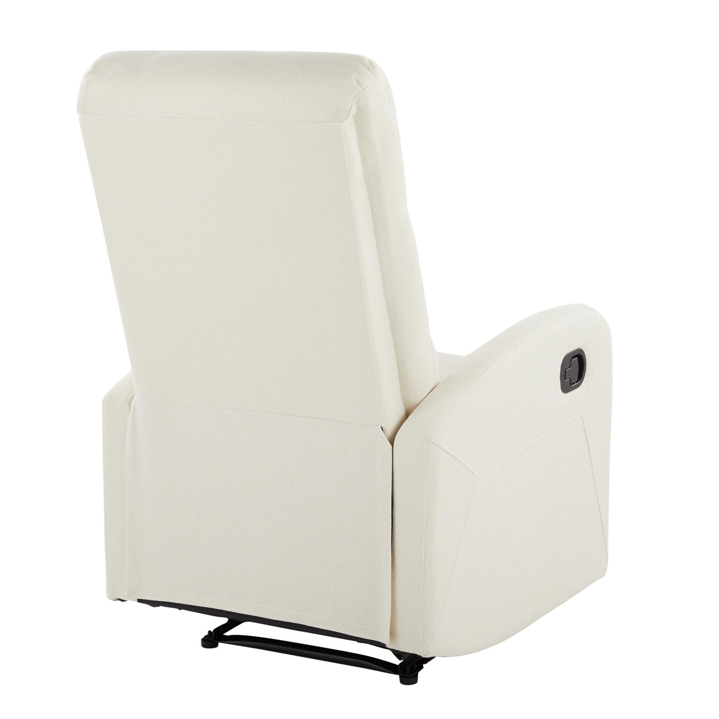Majestic Office Furniture Contemporary Recliner Chair in Beige Faux Leather