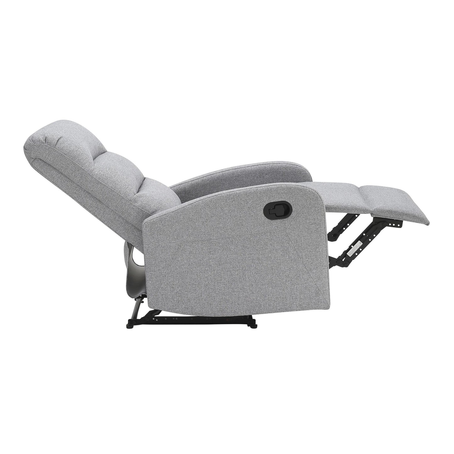 Majestic Office Furniture Contemporary Recliner Chair in Beige Faux Leather