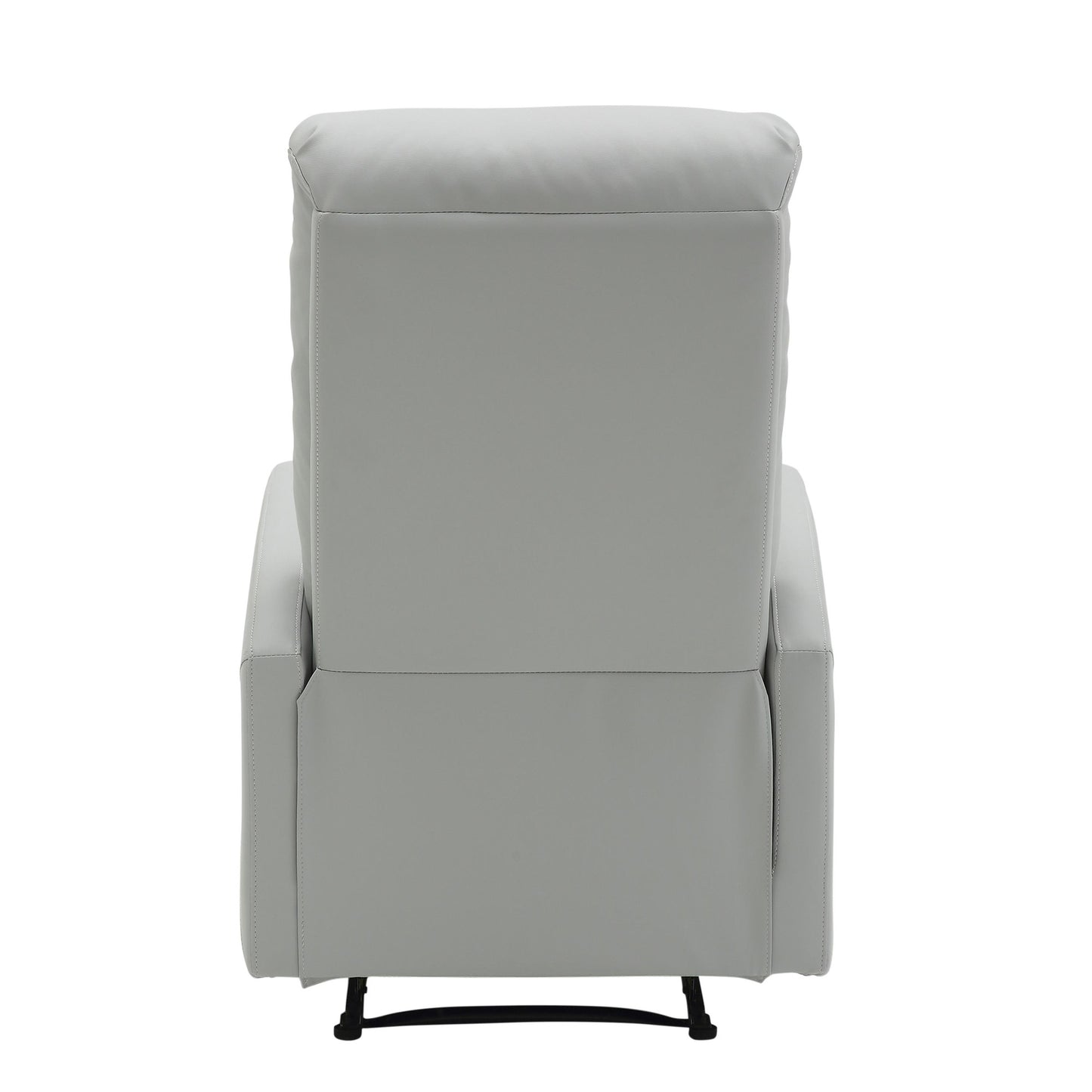 Majestic Office Furniture Contemporary Recliner Chair in Beige Faux Leather