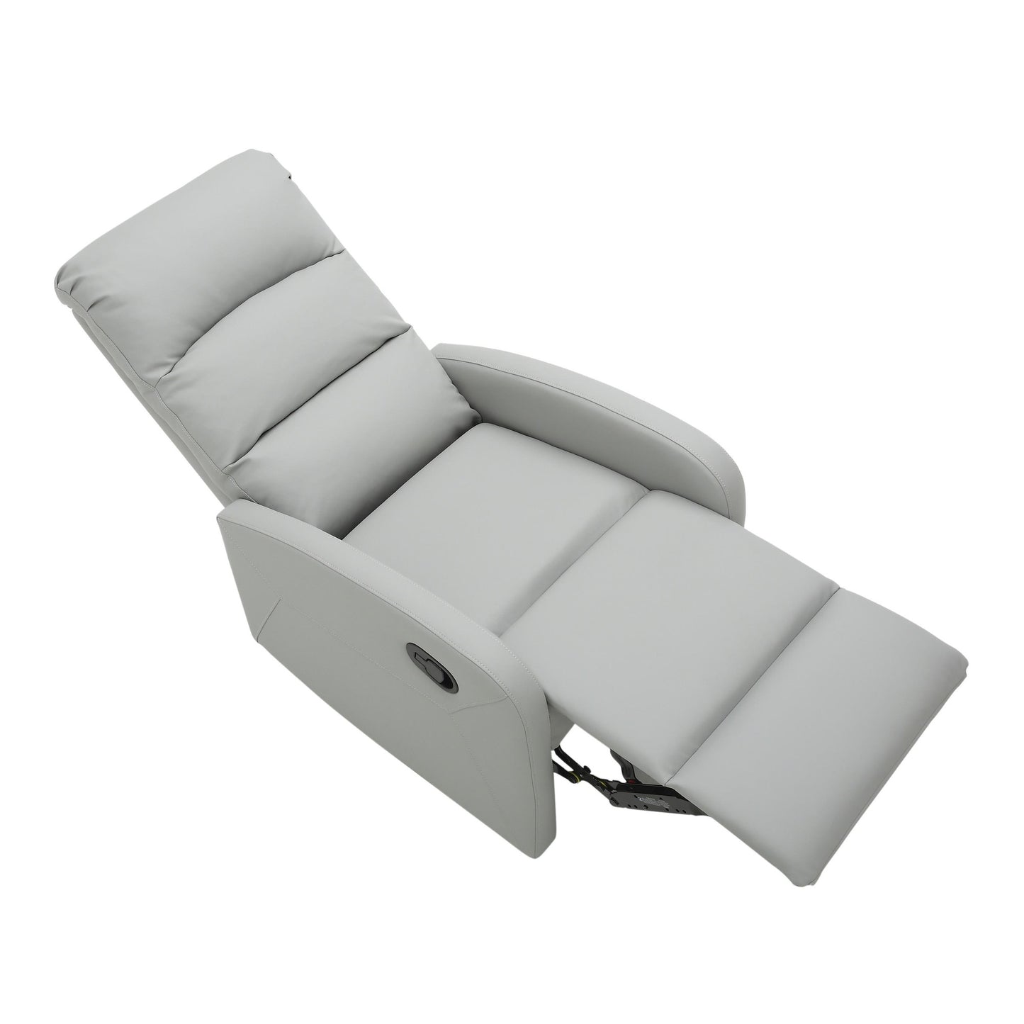 Majestic Office Furniture Contemporary Recliner Chair in Beige Faux Leather