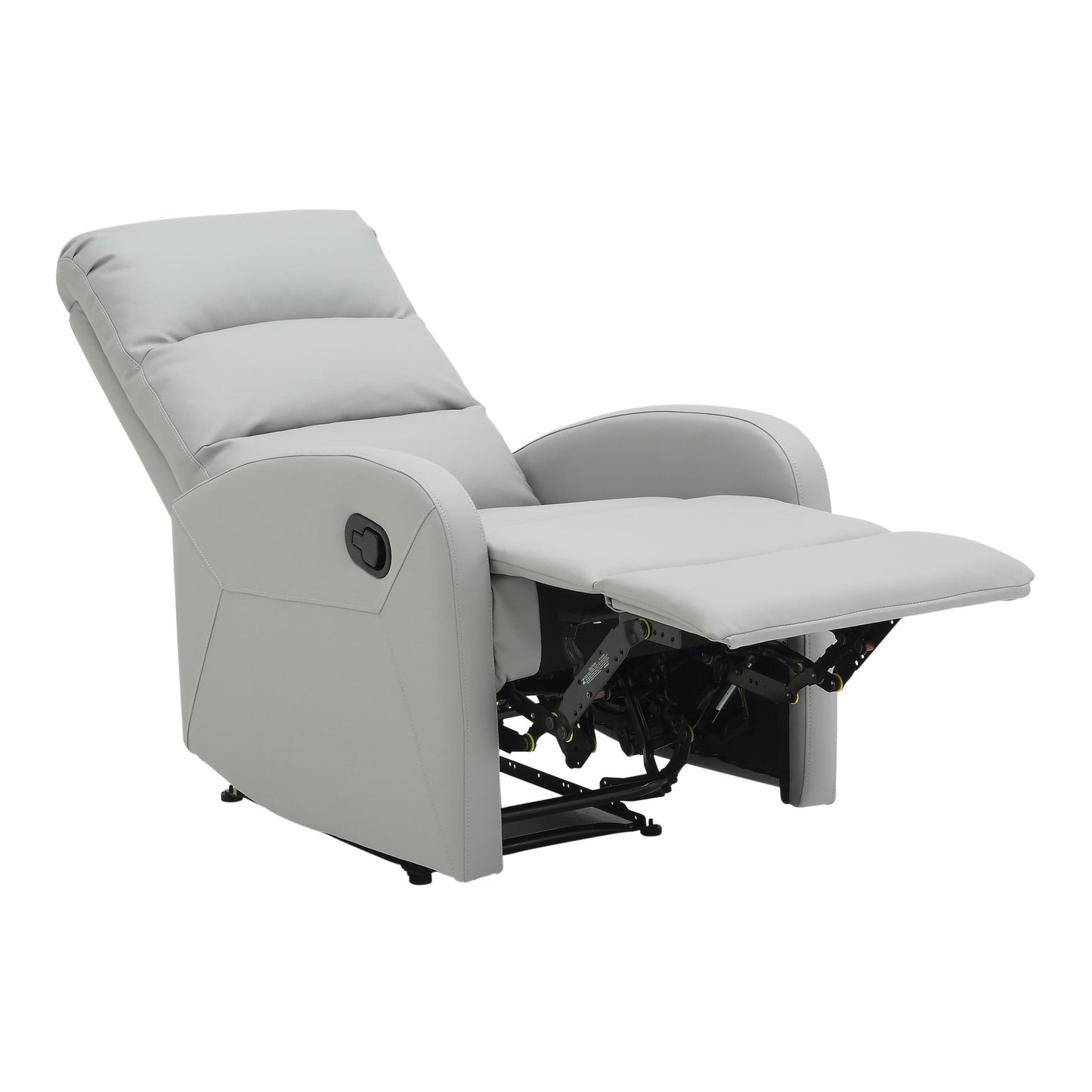 Majestic Office Furniture Contemporary Recliner Chair in Beige Faux Leather