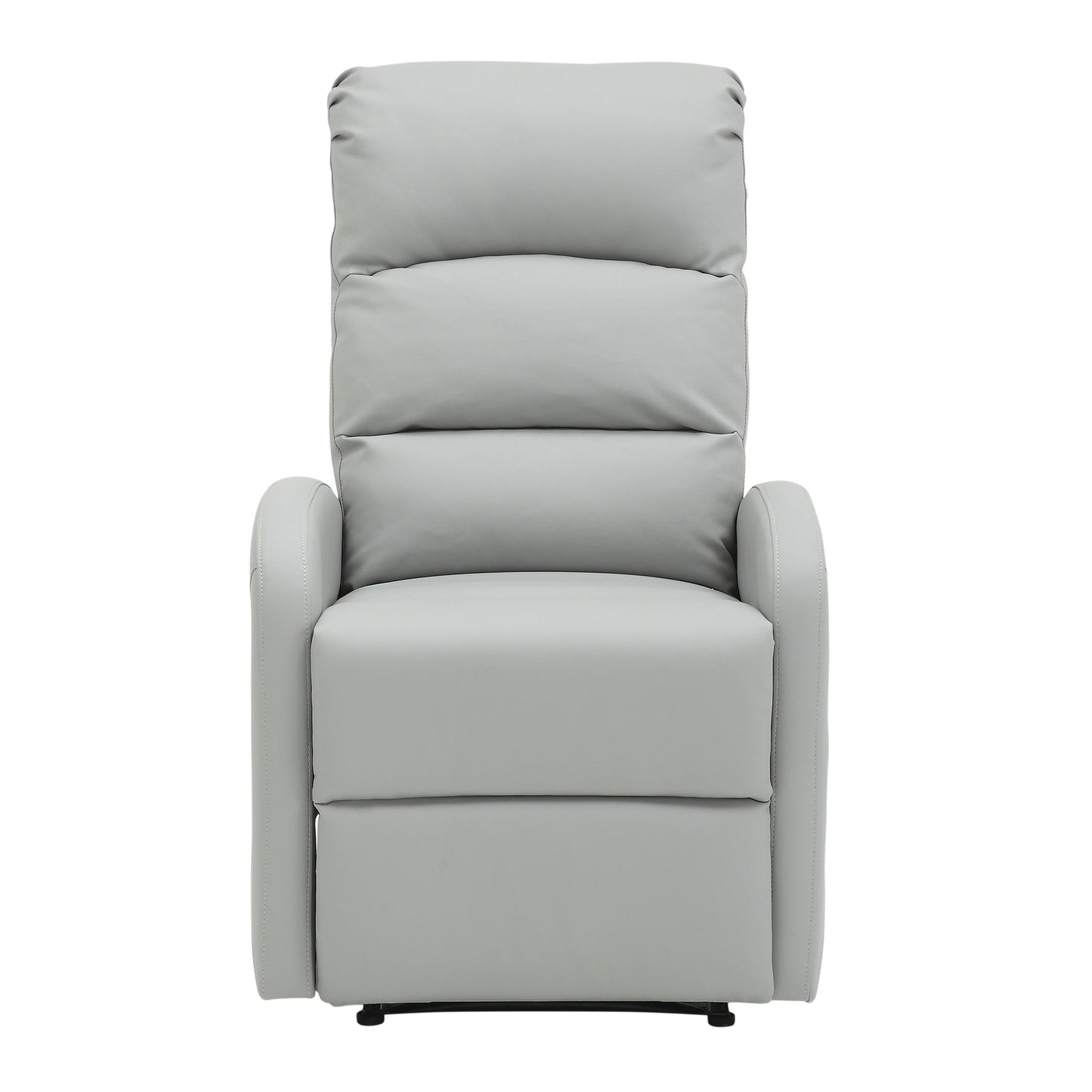 Majestic Office Furniture Contemporary Recliner Chair in Beige Faux Leather