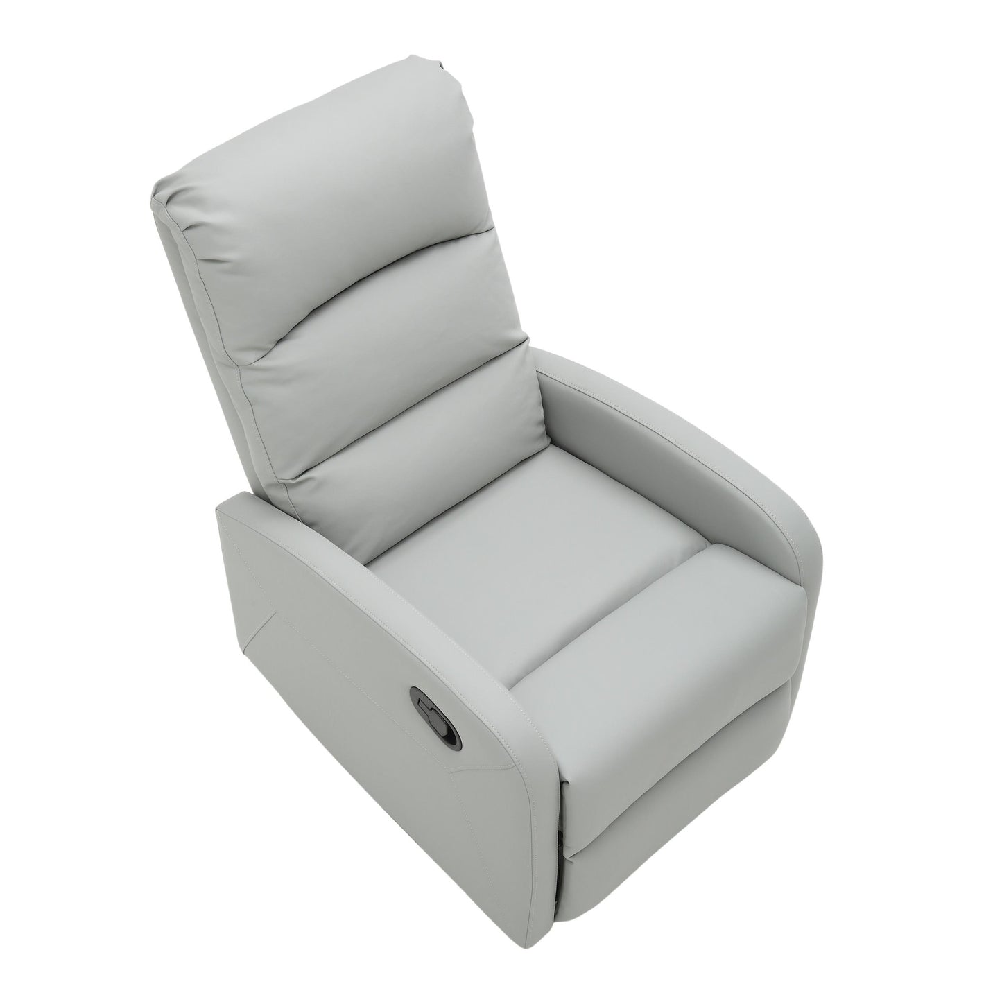 Majestic Office Furniture Contemporary Recliner Chair in Beige Faux Leather
