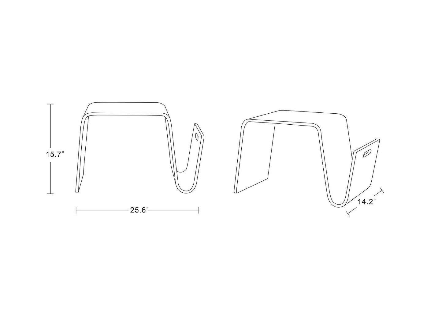 Manhattan Comfort Brookside End Table
