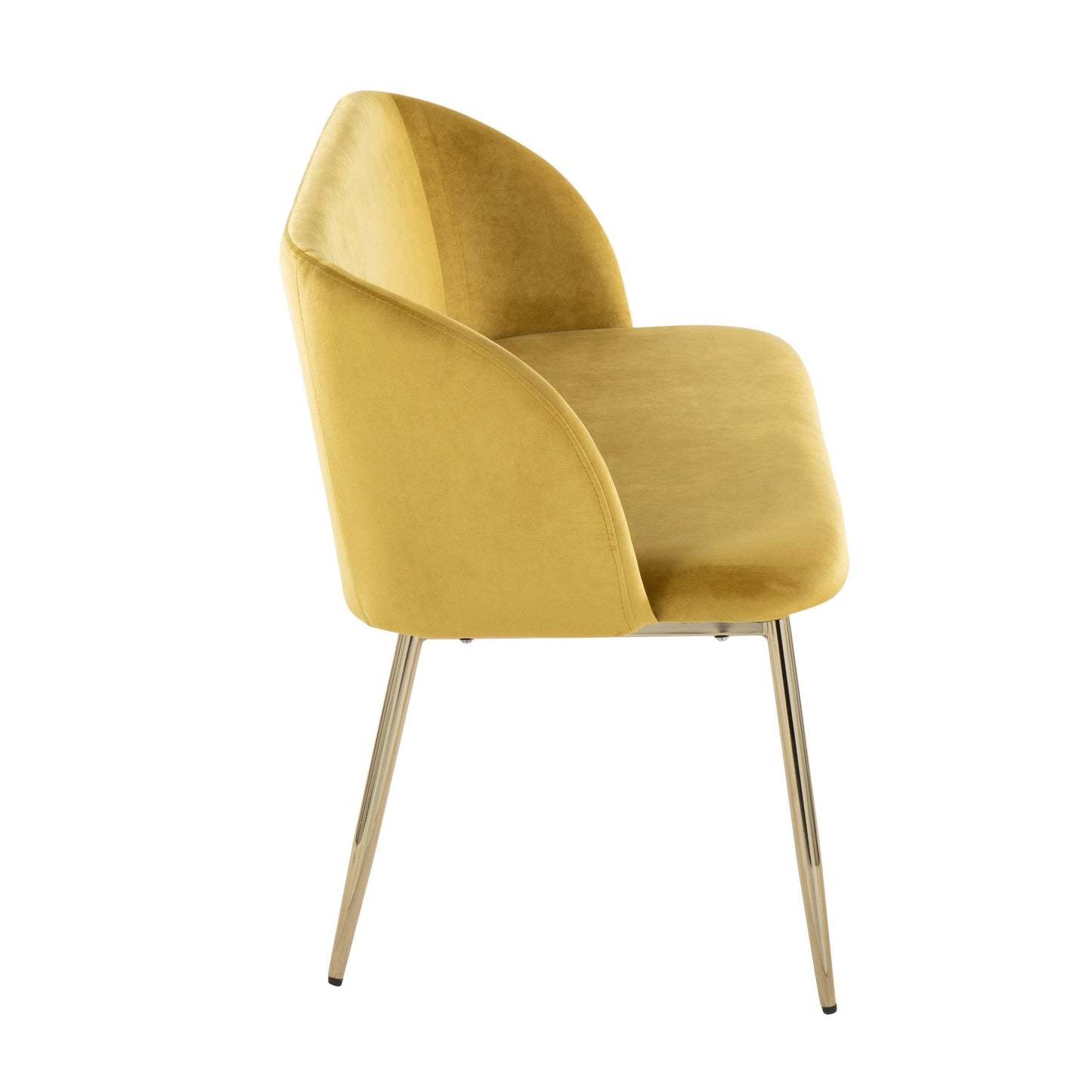 Fran Glam Bench in Gold Steel and Black Velvet